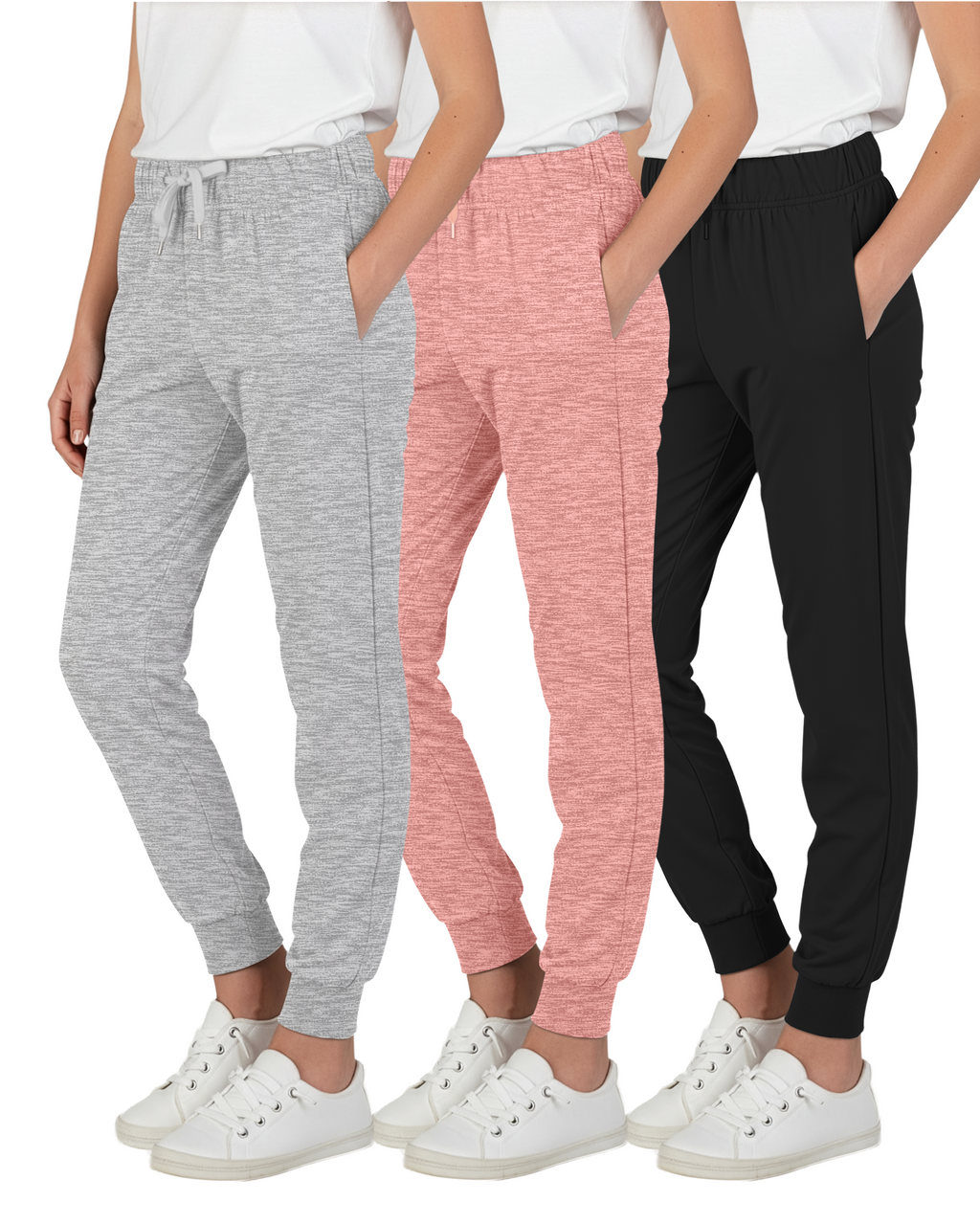 3 Pack: Girls Super-Soft Lounge Jogger Sweatpants