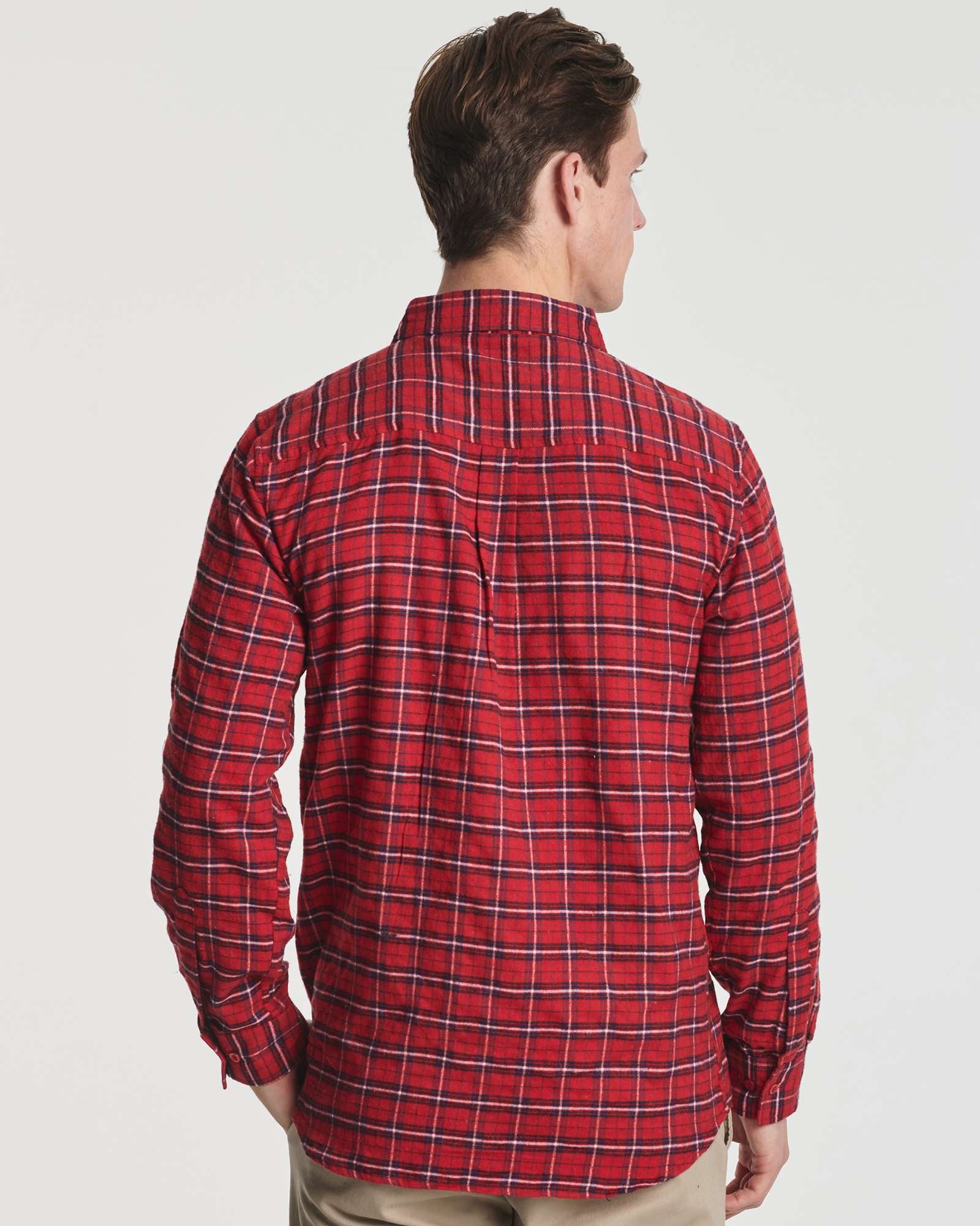 3 Pack: Mens Big & Tall Long-Sleeve Flannel Shirt