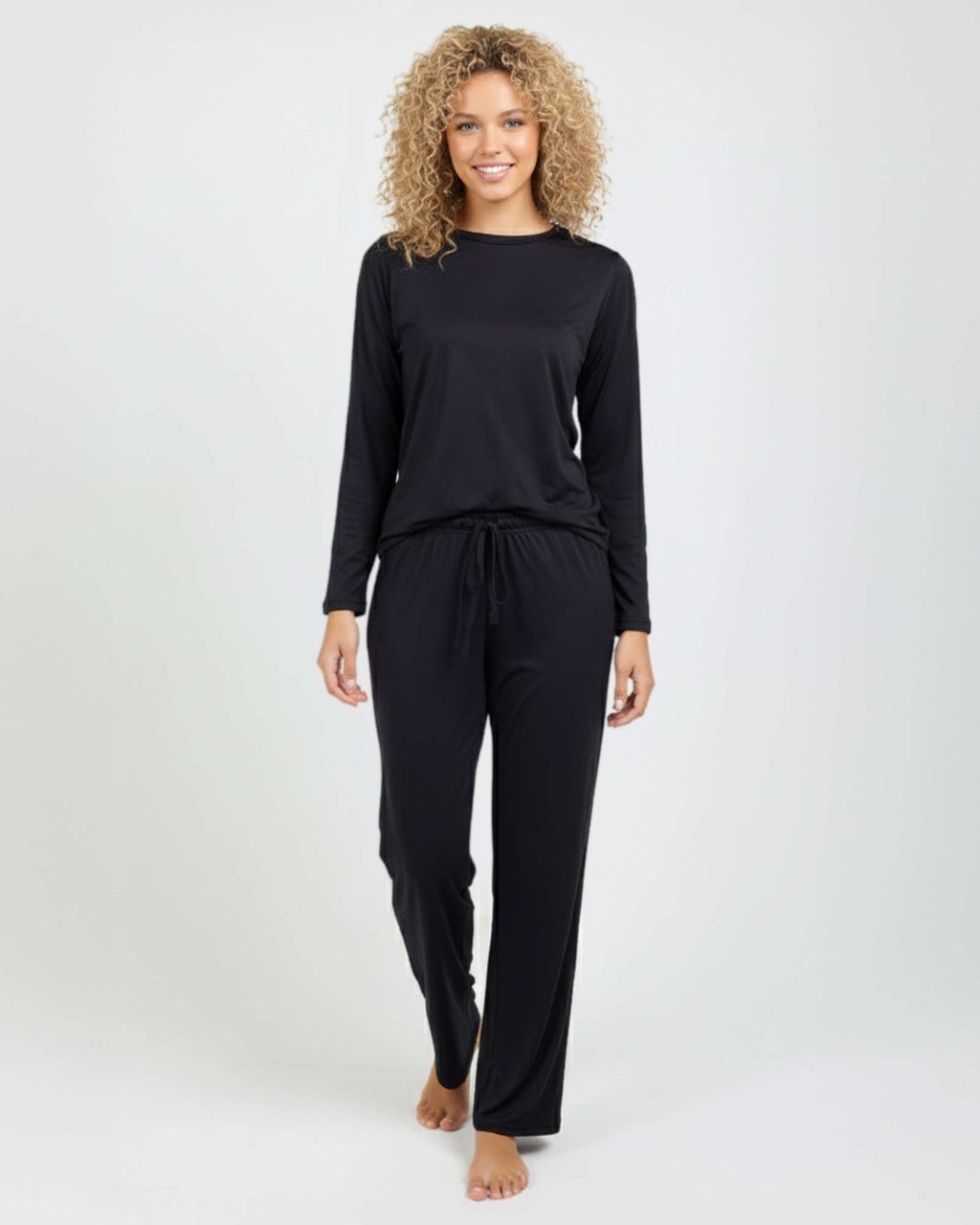 2 Pack: Women’s Pajama Set Super-Soft Long Sleeve Top With Pants