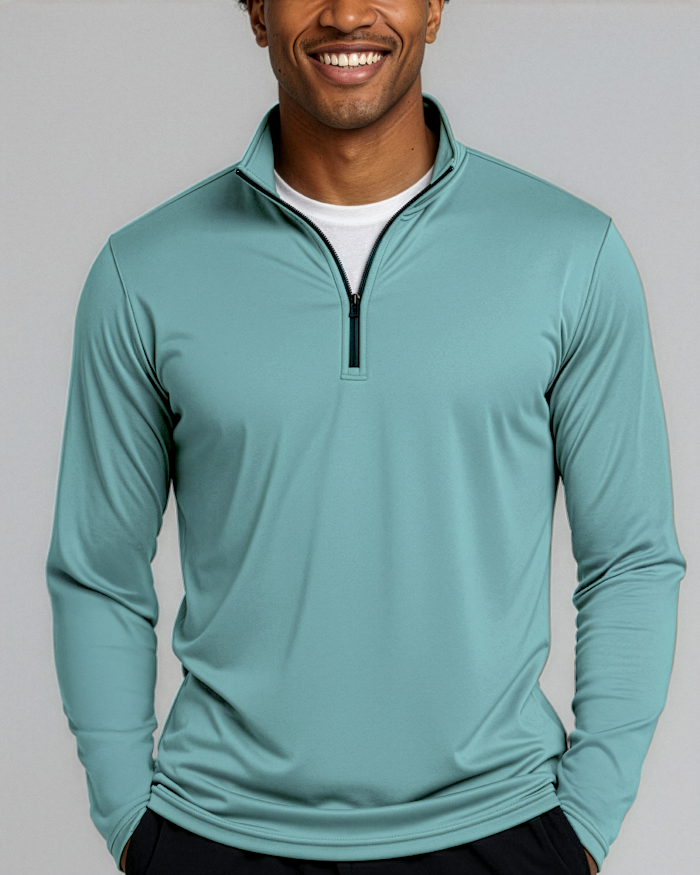 3 Pack: Mens Active Dry-Fit Quarter Zip Pullover