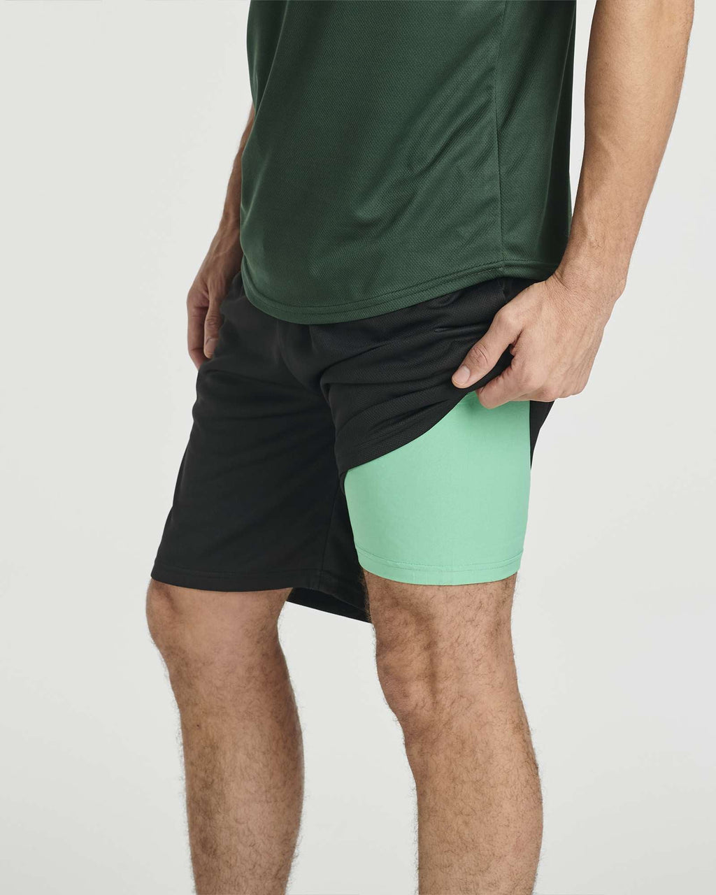 3 Pack: Men's 2-in-1 7" Running Shorts with Compression Liner (Available in Big & Tall)