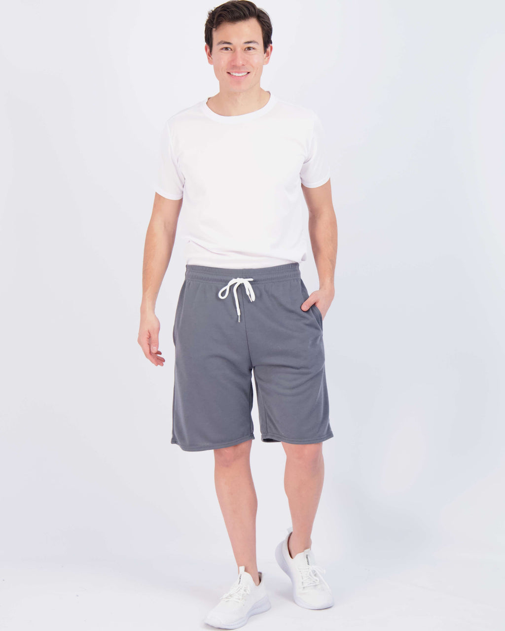 3 Pack: Mens 9" French Terry Casual Shorts