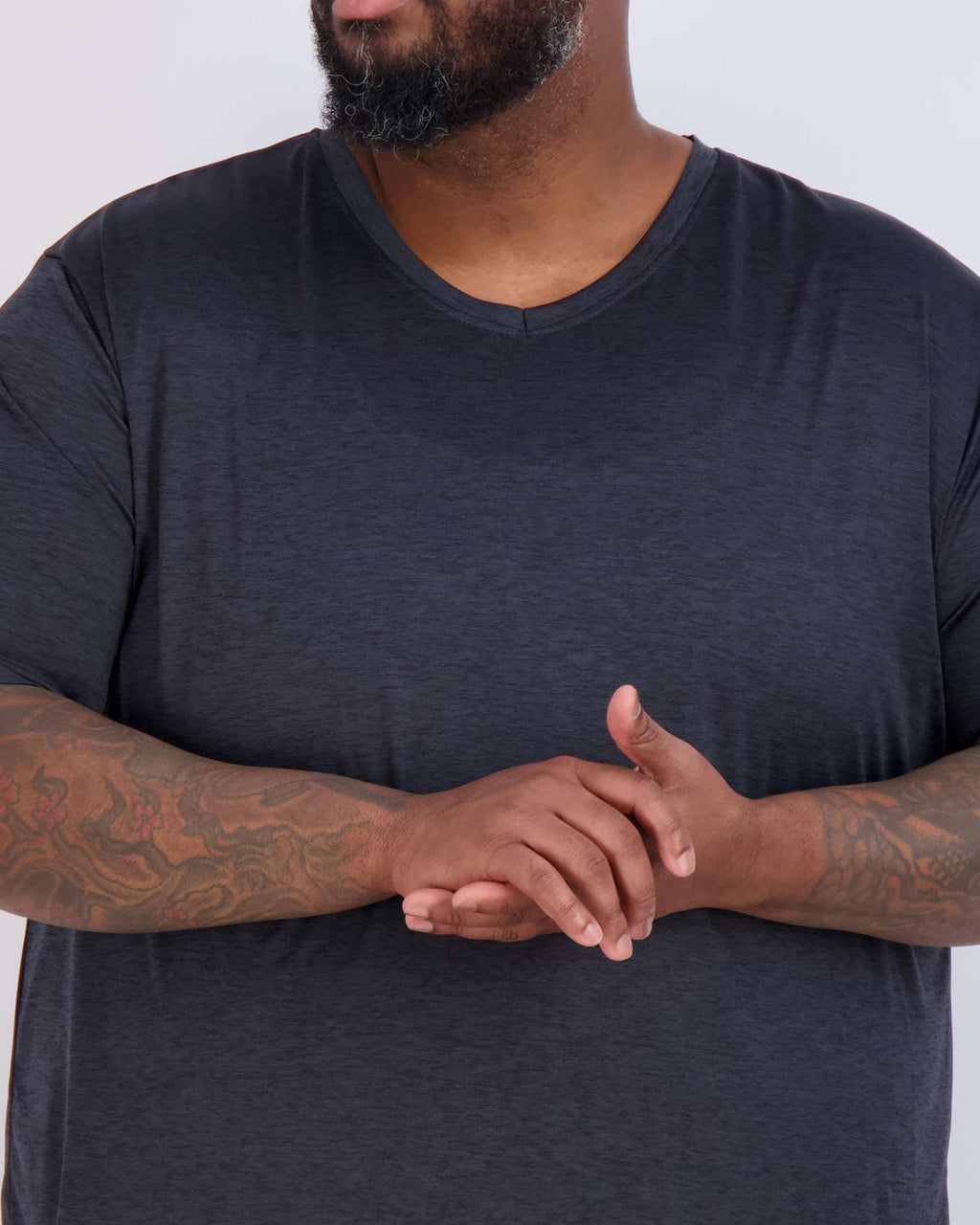 3 Pack: Men's Big & Tall V-Neck Short-Sleeve Dry-Fit T-Shirt