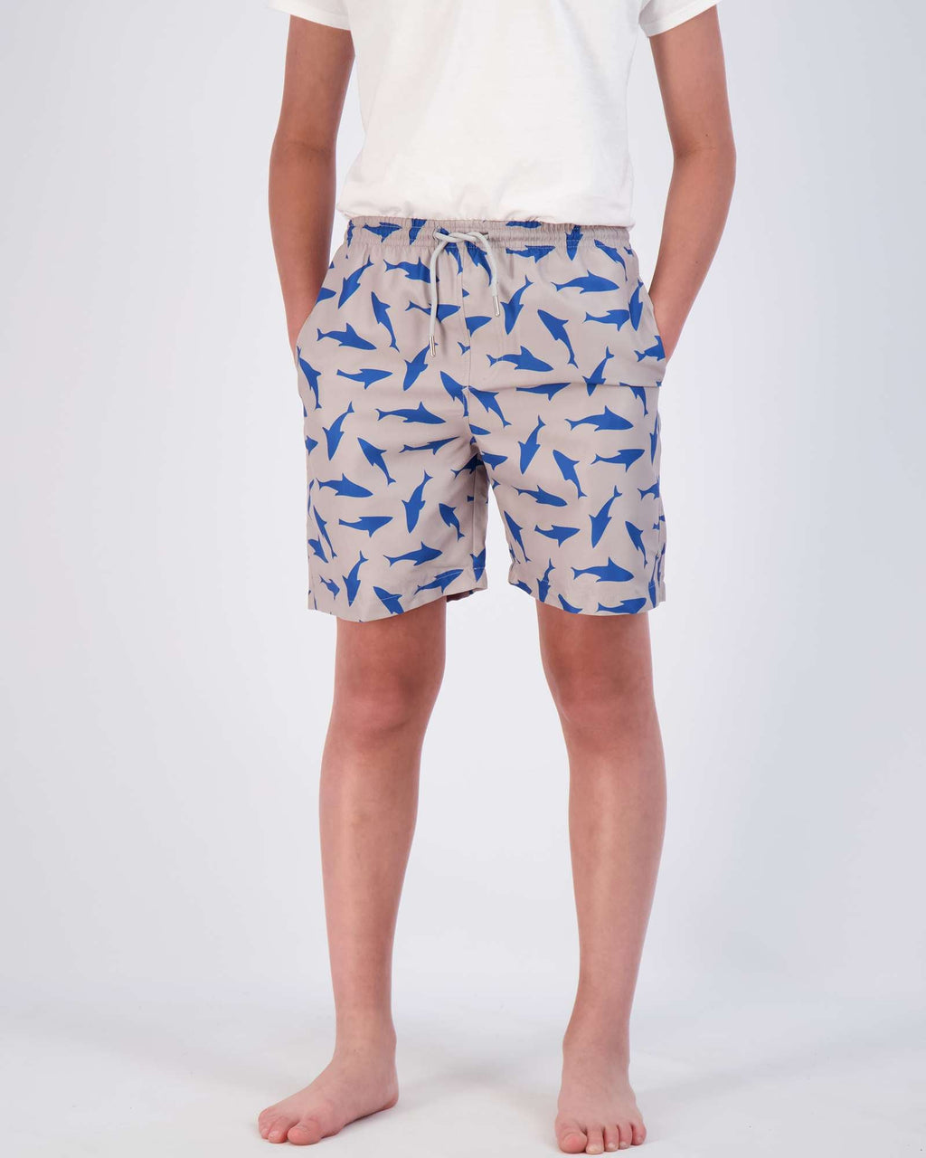 3 Pack: Boys' Swim Board Shorts with Drawstring
