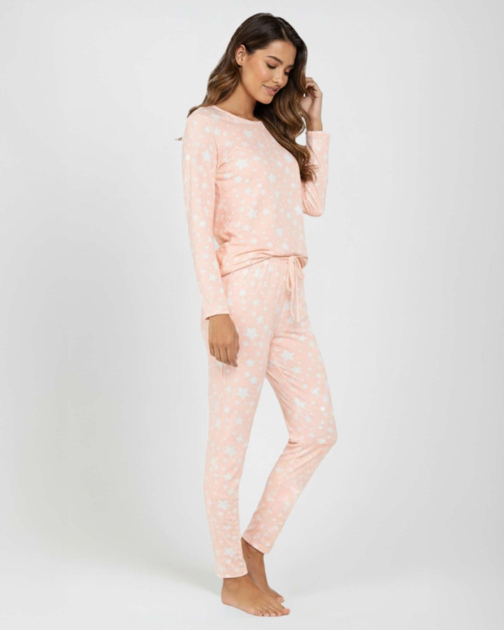 2 Pack: Women’s Pajama Set Super-Soft Long Sleeve Top With Pants