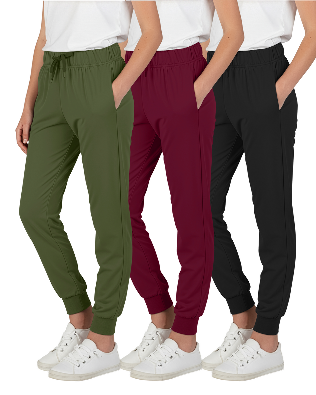 3 Pack: Girls Super-Soft Lounge Jogger Sweatpants