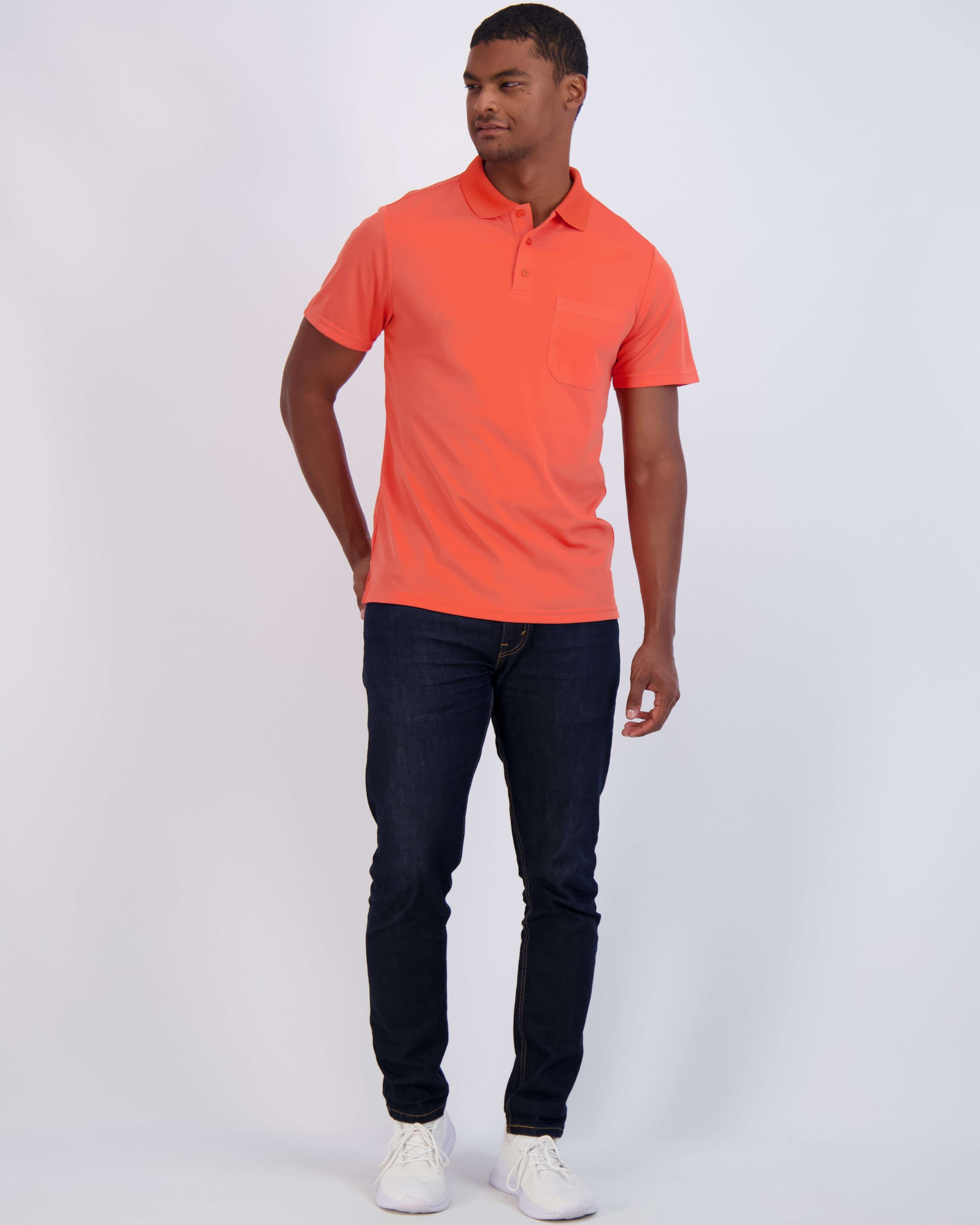 3 Pack: Men's Short Sleeve Dry-Fit Polo Shirt (Available in Big & Tall)