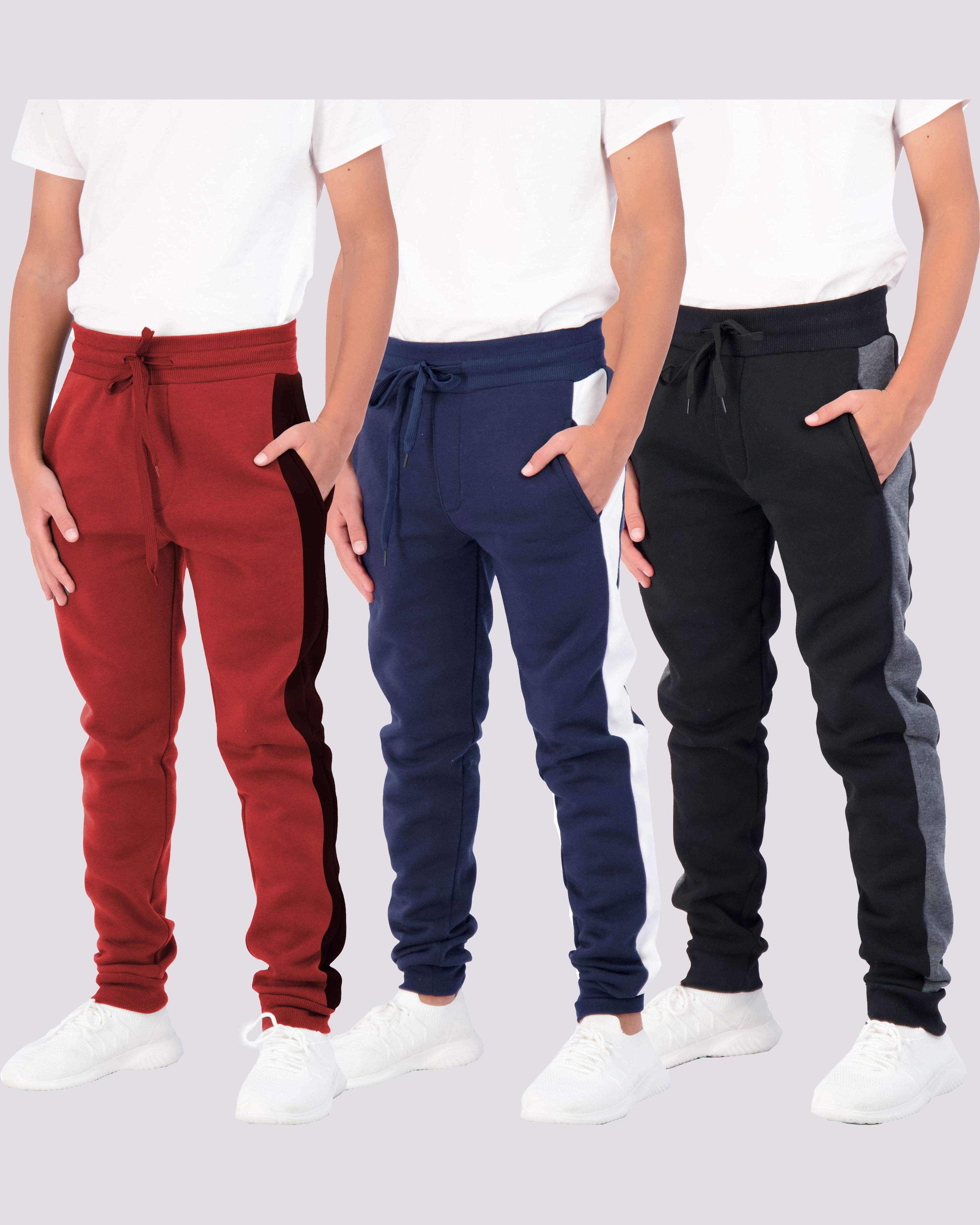 3 Pack: Boys Fleece Jogger Sweatpants