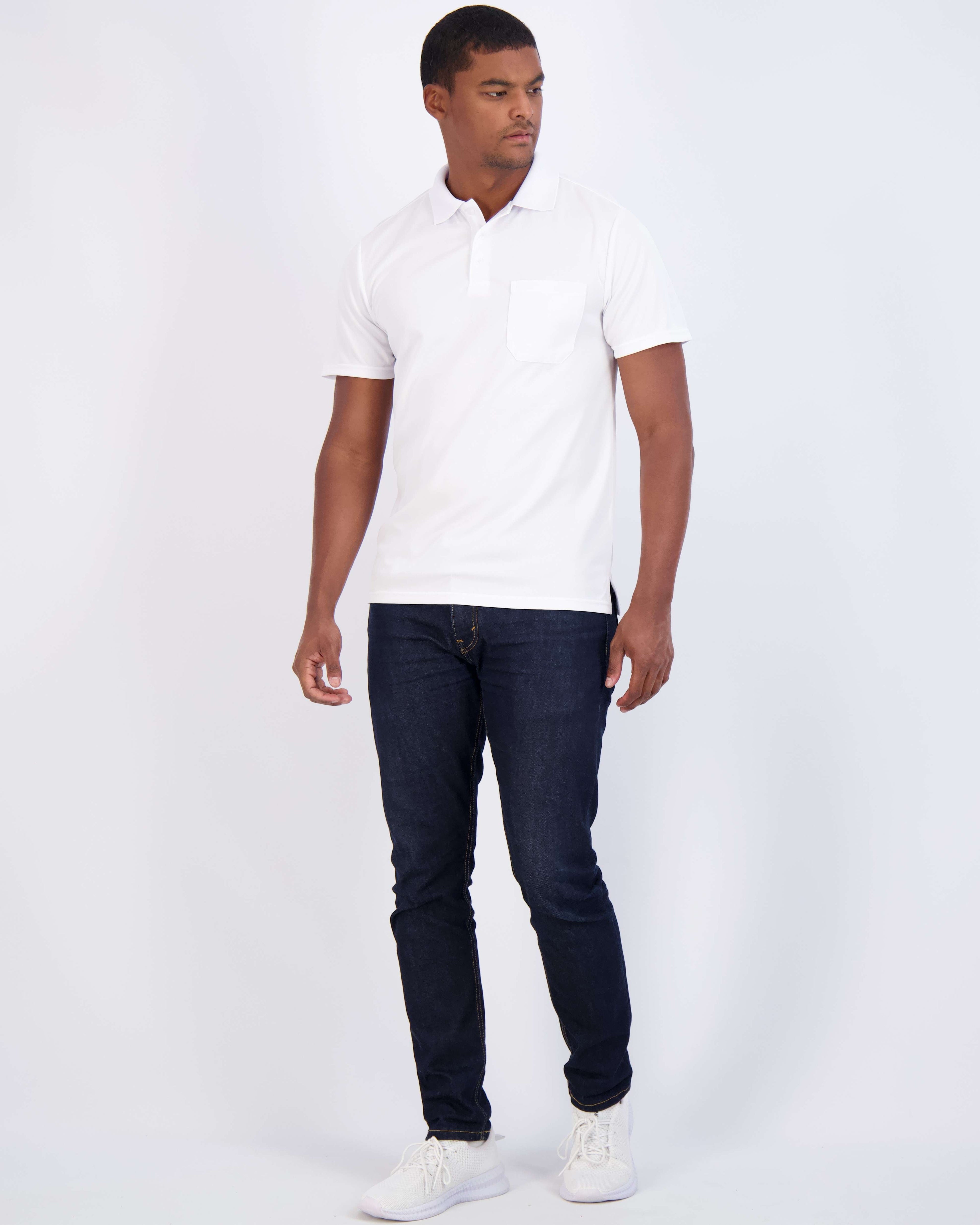 3 Pack: Men's Short Sleeve Dry-Fit Polo Shirt (Available in Big & Tall)