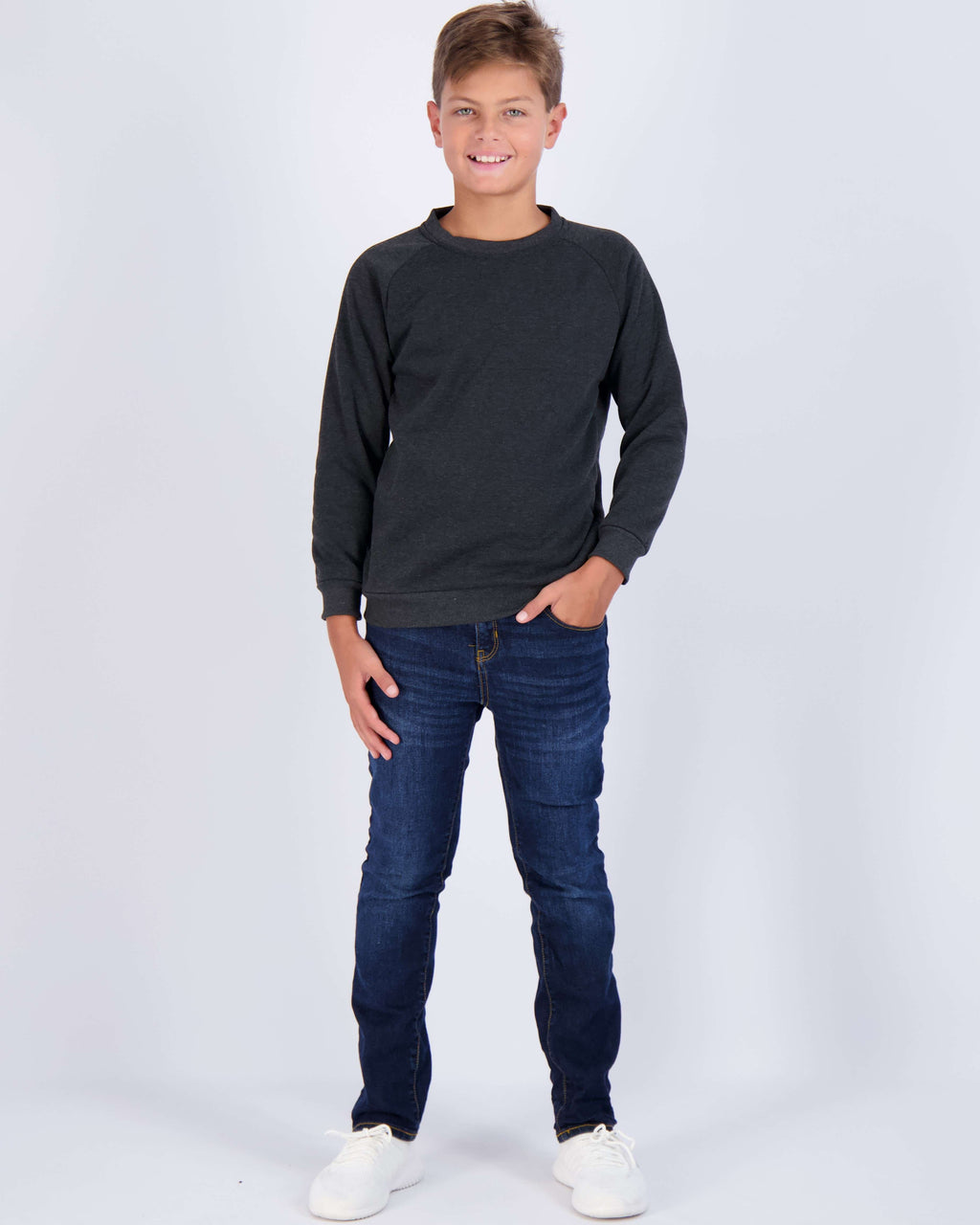 3 Pack: Boys Fleece Crew-Neck Pullover Sweatshirt