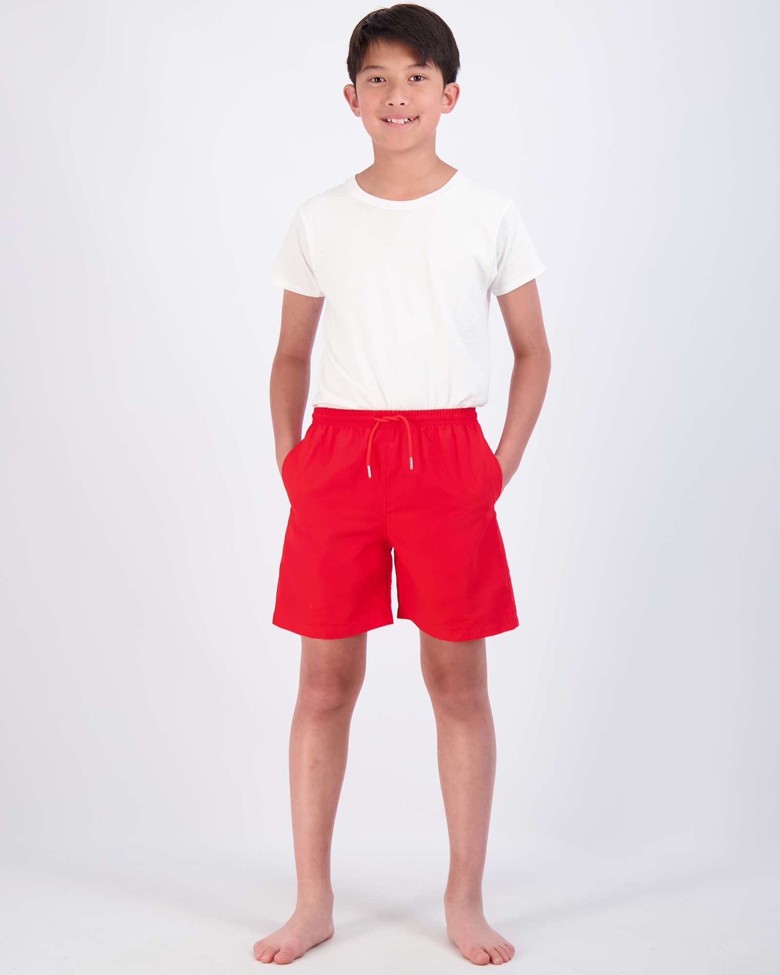 3 Pack: Boys' Swim Board Shorts with Drawstring