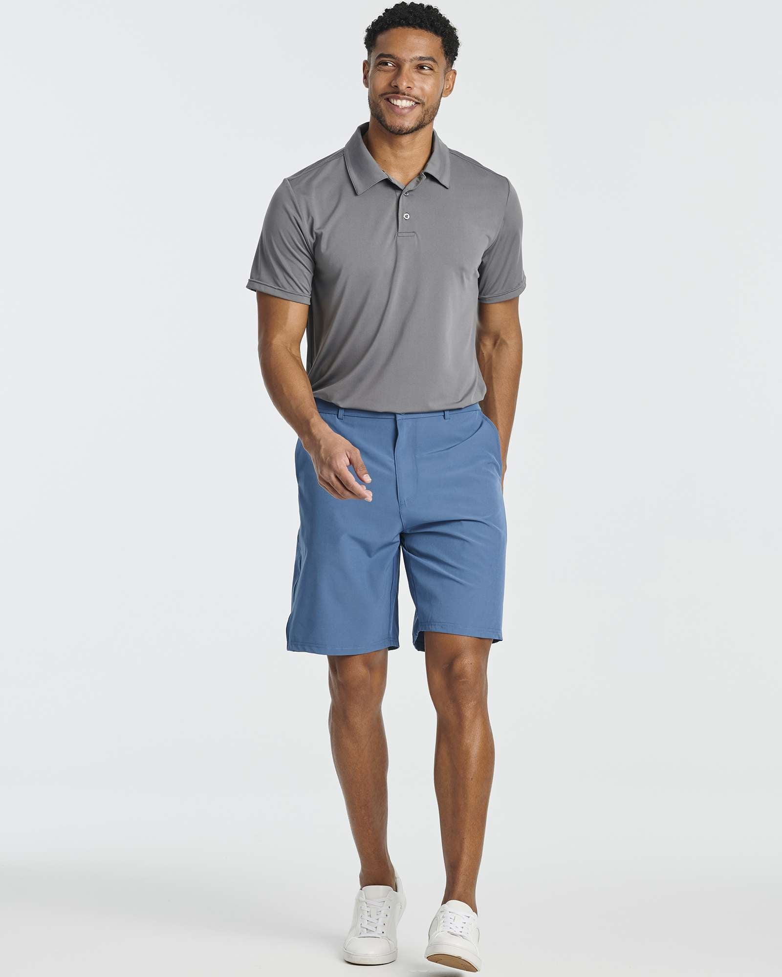 3 Pack: Men's 9" Golf Shorts