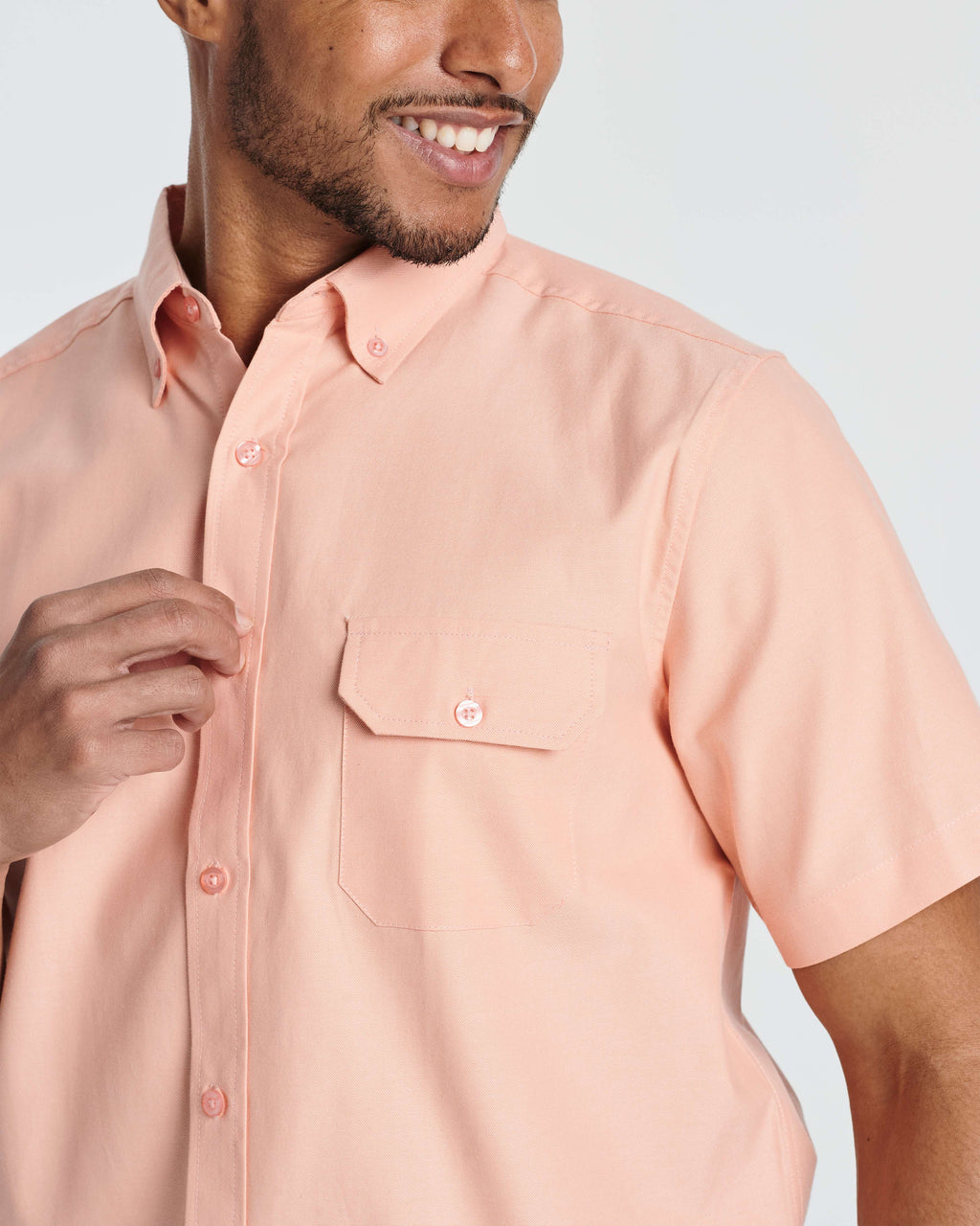 3 Pack: Men's Short-Sleeve Oxford Shirt (Available in Big & Tall)
