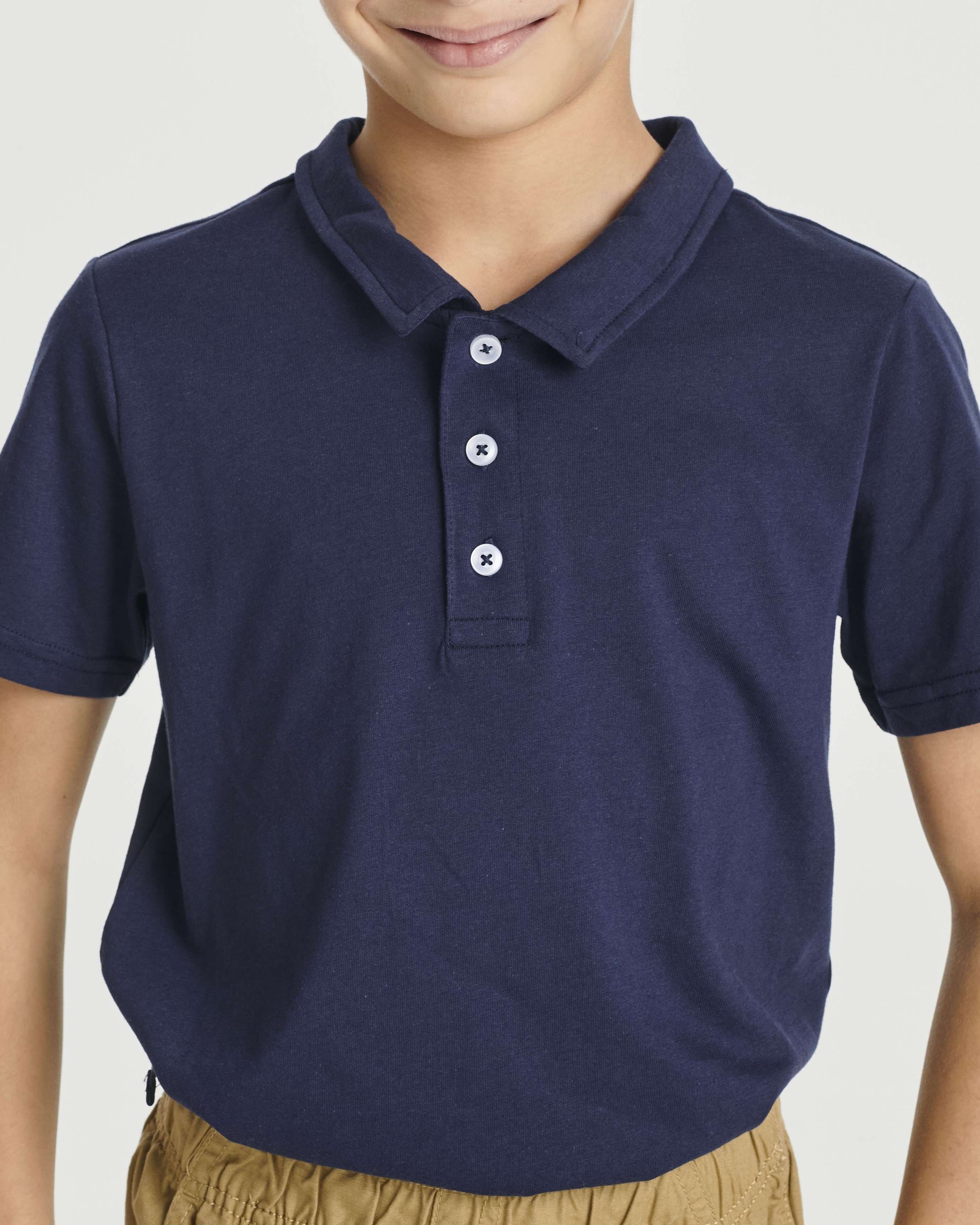 3 Pack: Boys' Jersey Cotton Polo Shirt