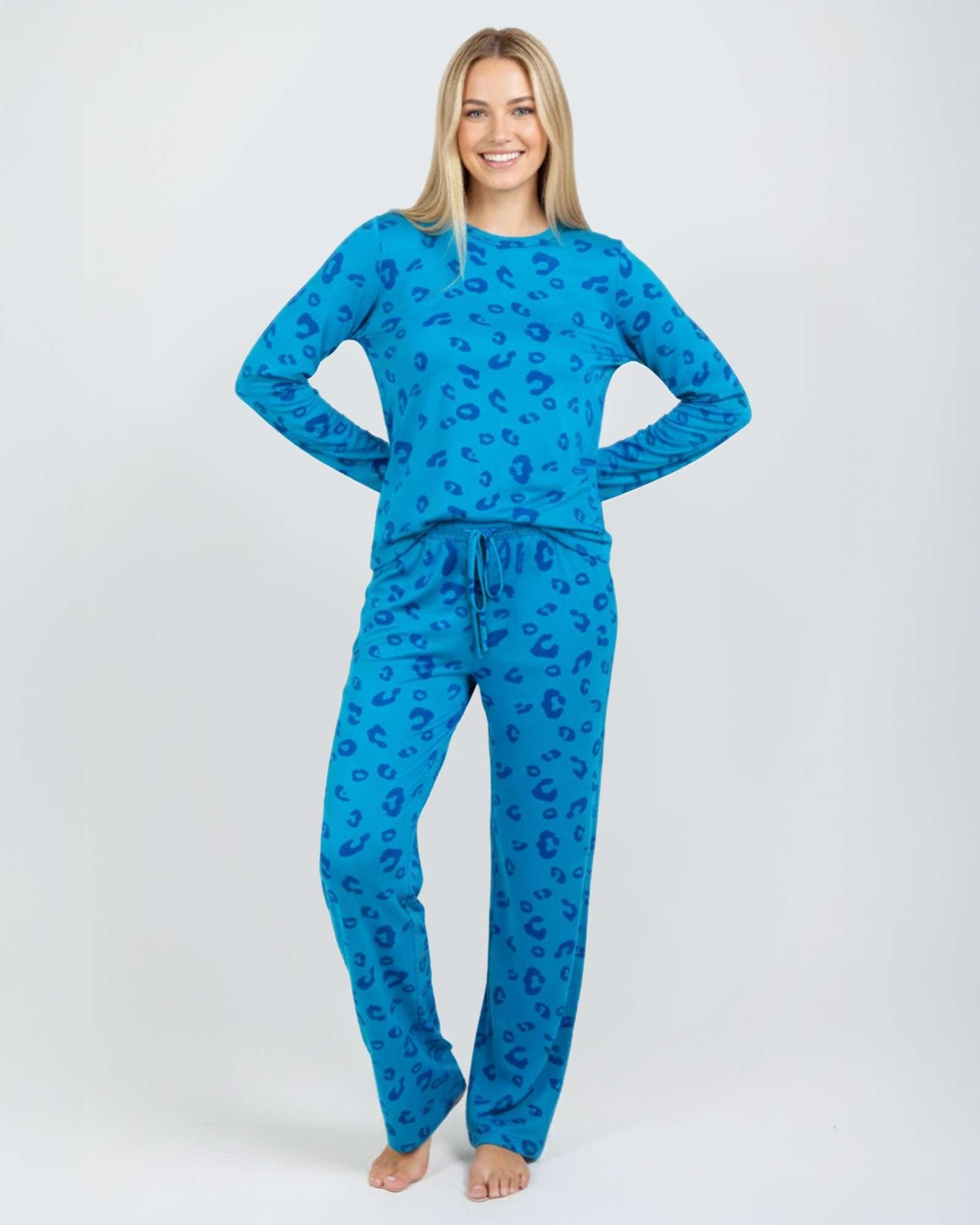2 Pack: Women’s Pajama Set Super-Soft Long Sleeve Top With Pants