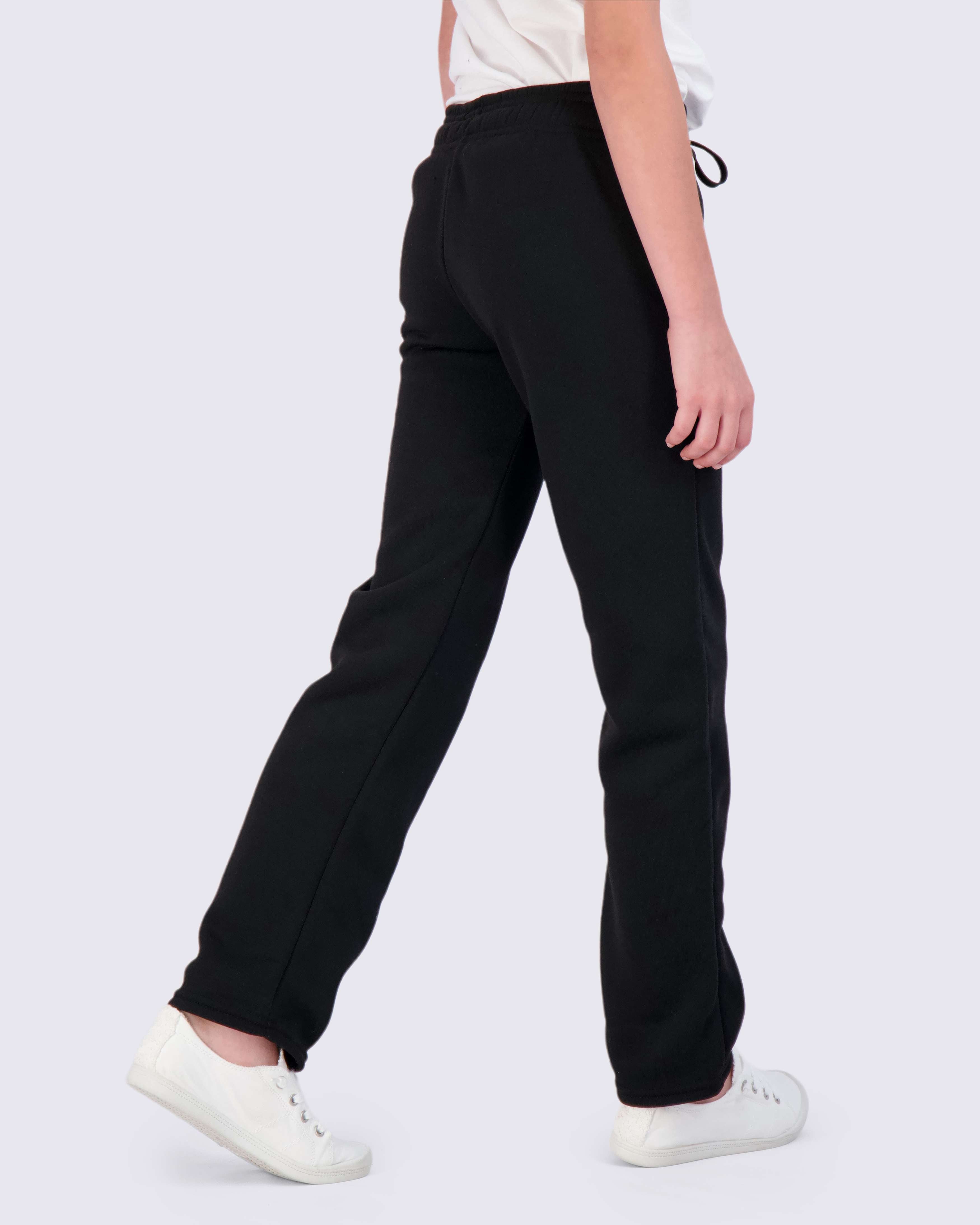 3 Pack: Girls Fleece Open Bottom Sweatpants