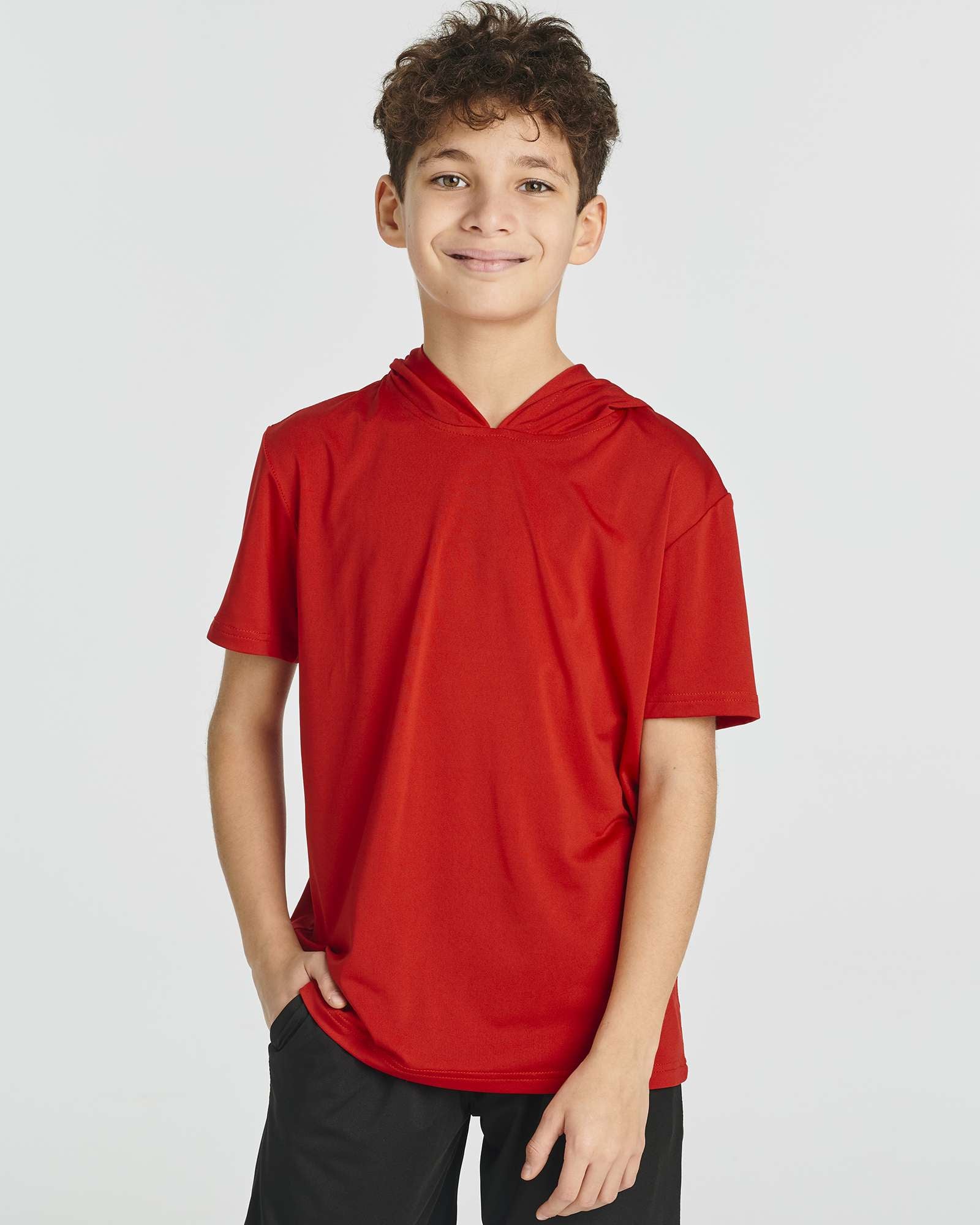 3 Pack: Boys' Dry-Fit Short Sleeve Workout Hoodie