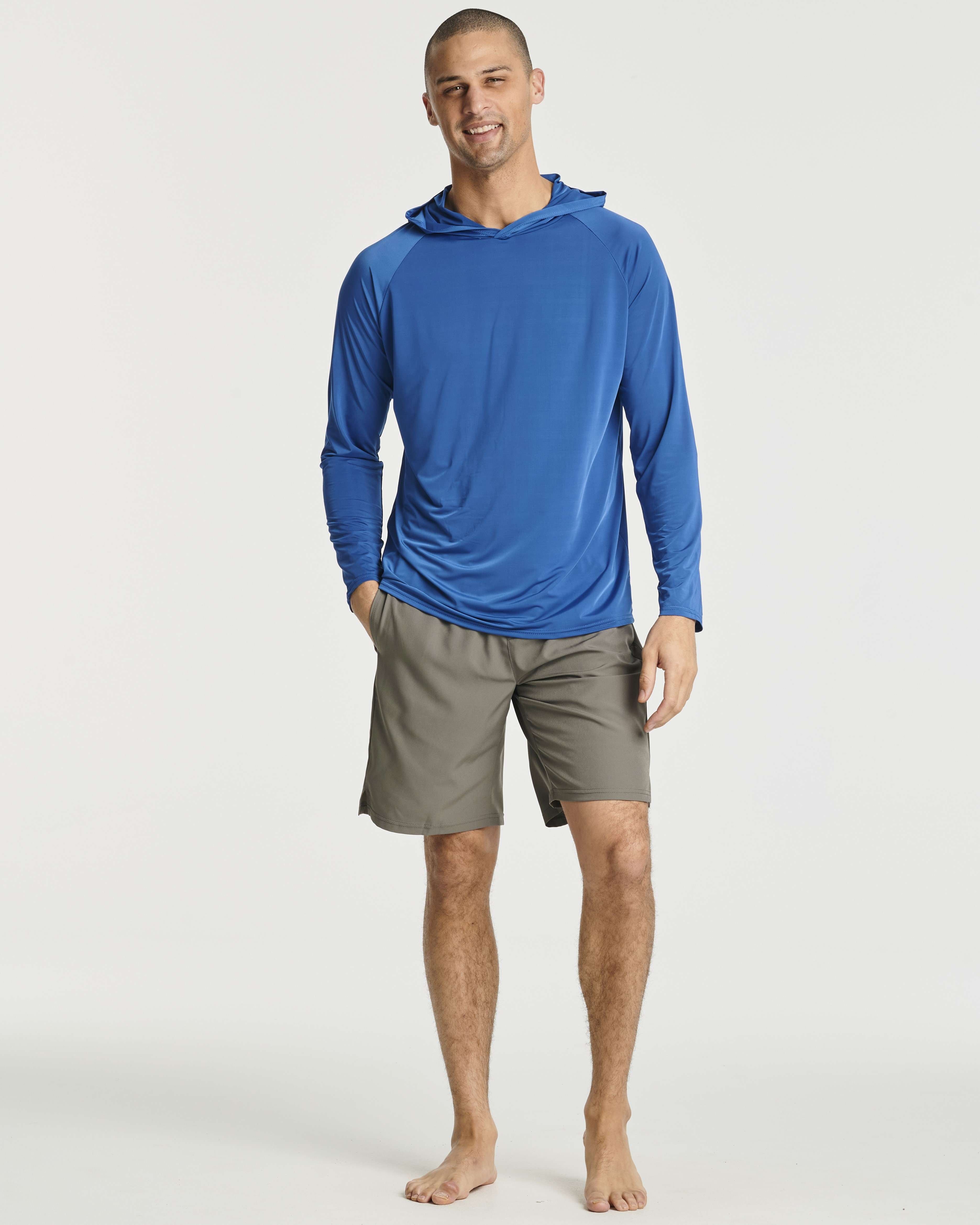 3 Pack: Men's Rash Guard Hoodie (Available In Big & Tall)