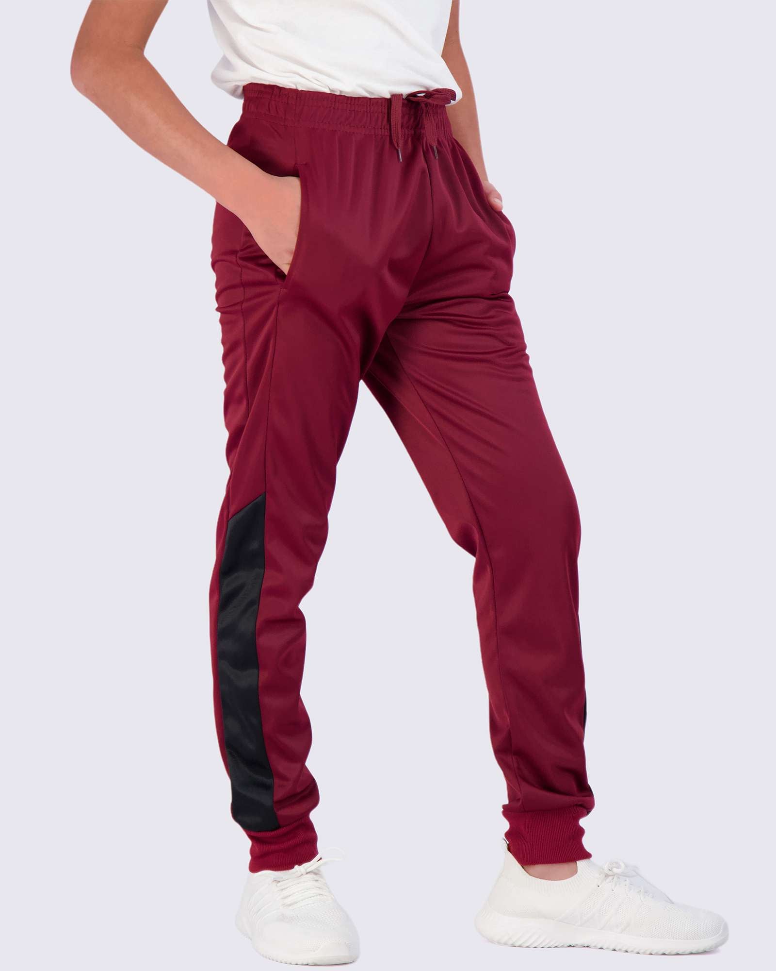 3 Pack: Boys Active Fleece-Lined Tricot Jogger Sweatpants