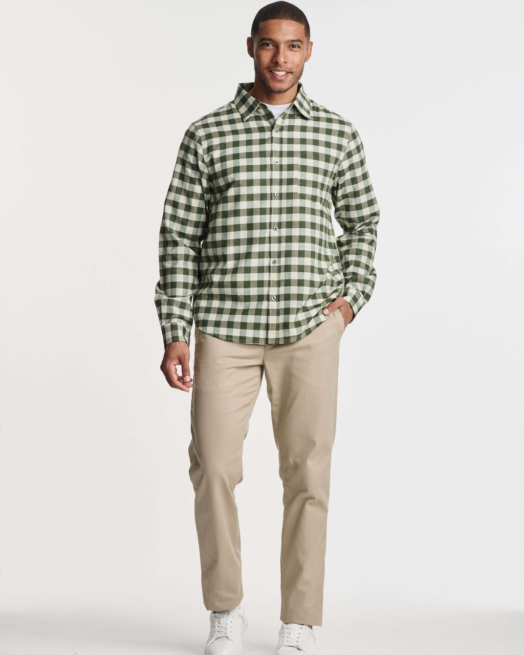 3 Pack: Men's Regular-Fit Long Sleeve Poplin Shirt (Available in Big & Tall)