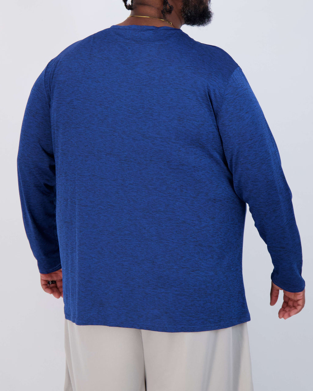 3 Pack: Mens Big & Tall Dry Fit Long-Sleeve Crew Neck T-Shirt