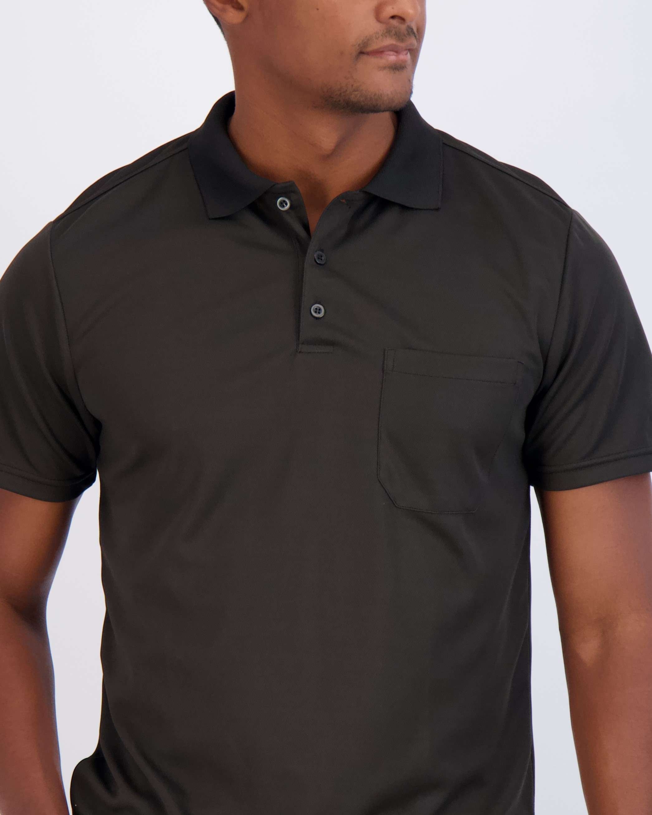 3 Pack: Men's Short Sleeve Dry-Fit Polo Shirt (Available in Big & Tall)