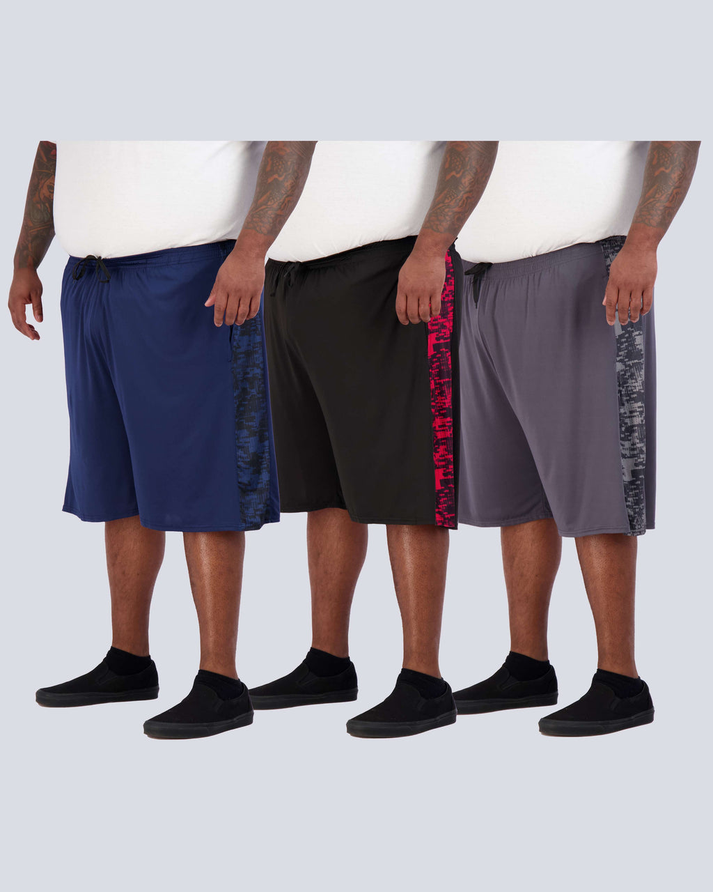 3 Pack: Men's Big & Tall Dry Fit & Mesh Performance Shorts