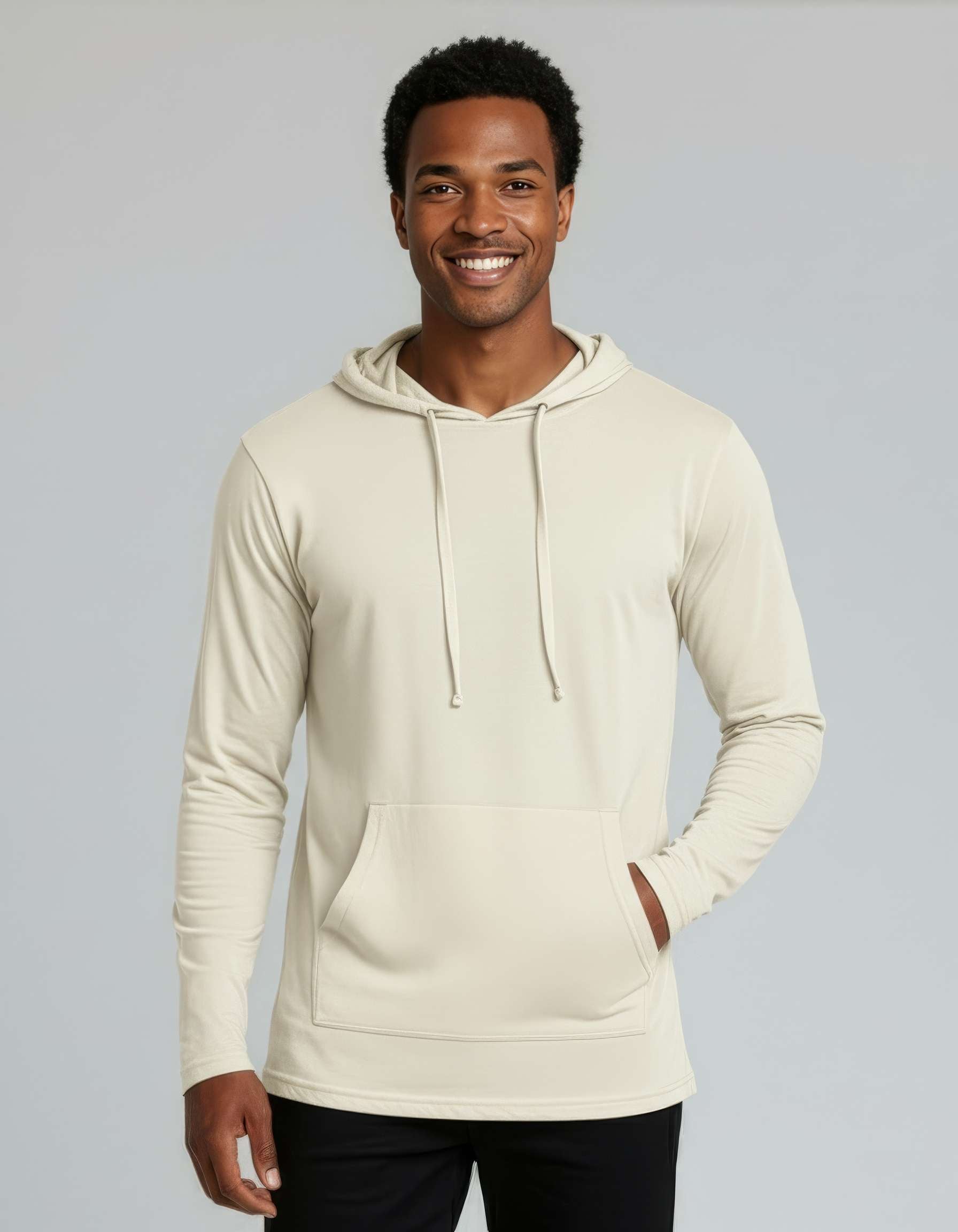 3 Pack: Mens Cotton Lightweight Pullover Hoodie