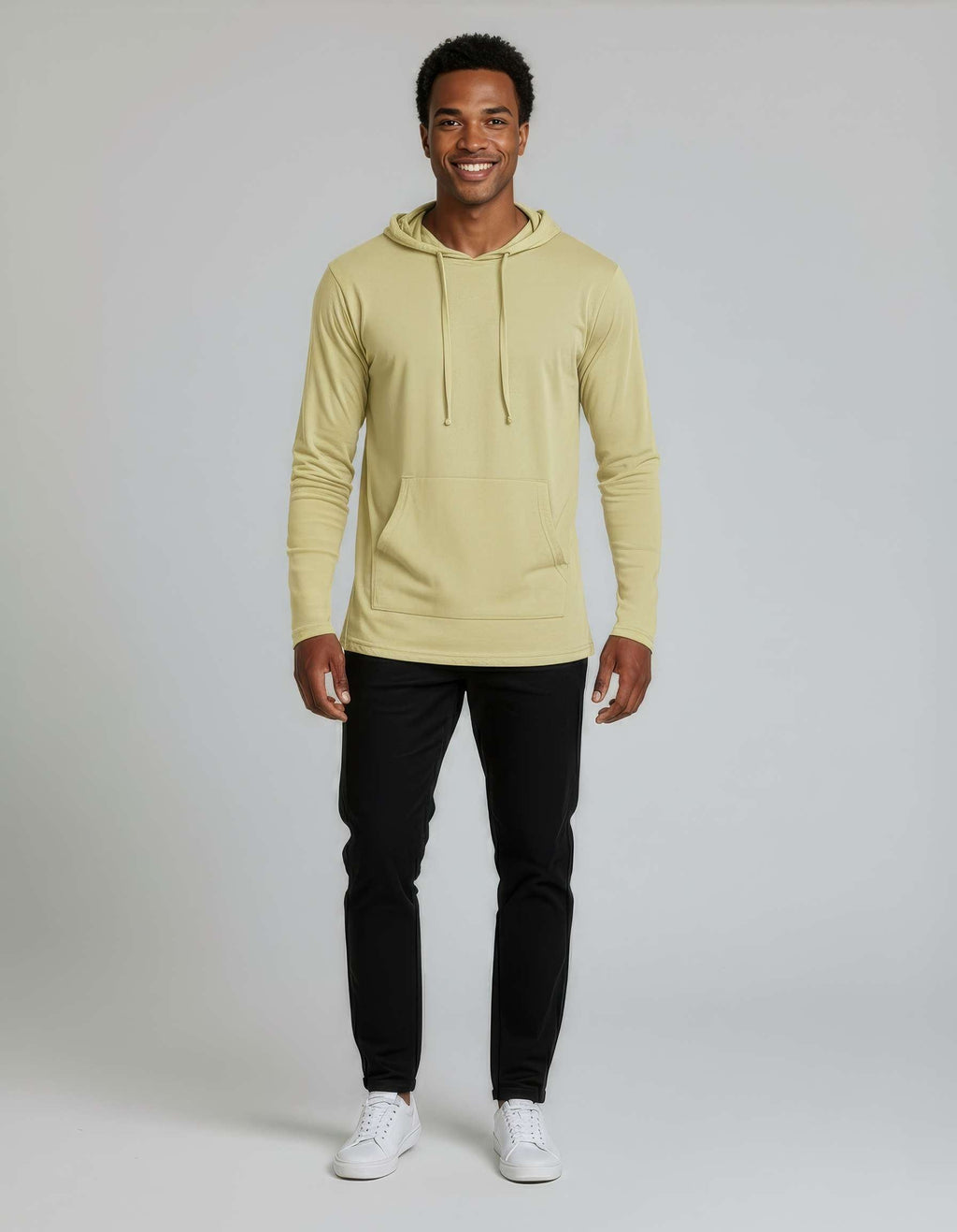 3 Pack: Mens Cotton Lightweight Pullover Hoodie