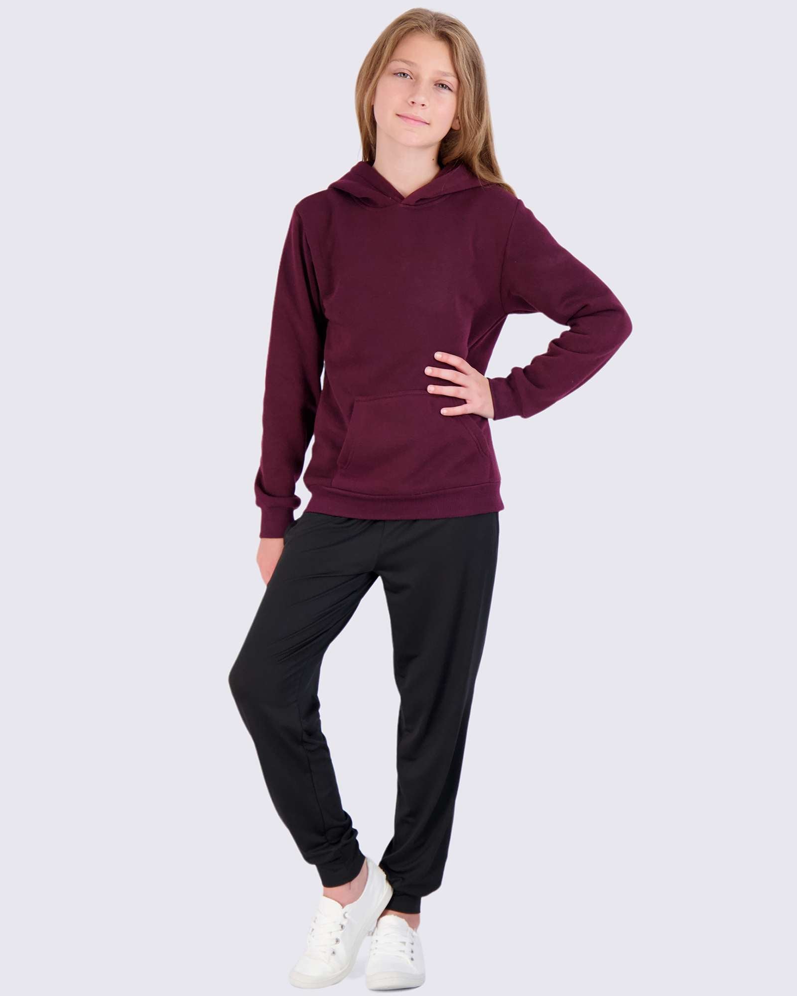 3 Pack: Girls Fleece Pullover Hoodie Sweatshirt