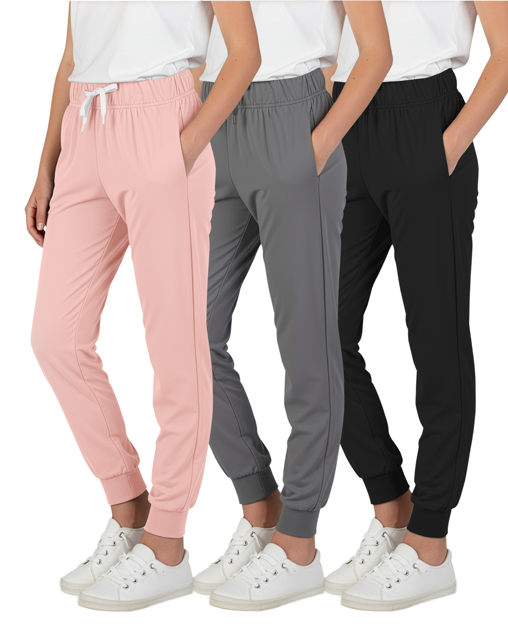 3 Pack: Girls Super-Soft Lounge Jogger Sweatpants