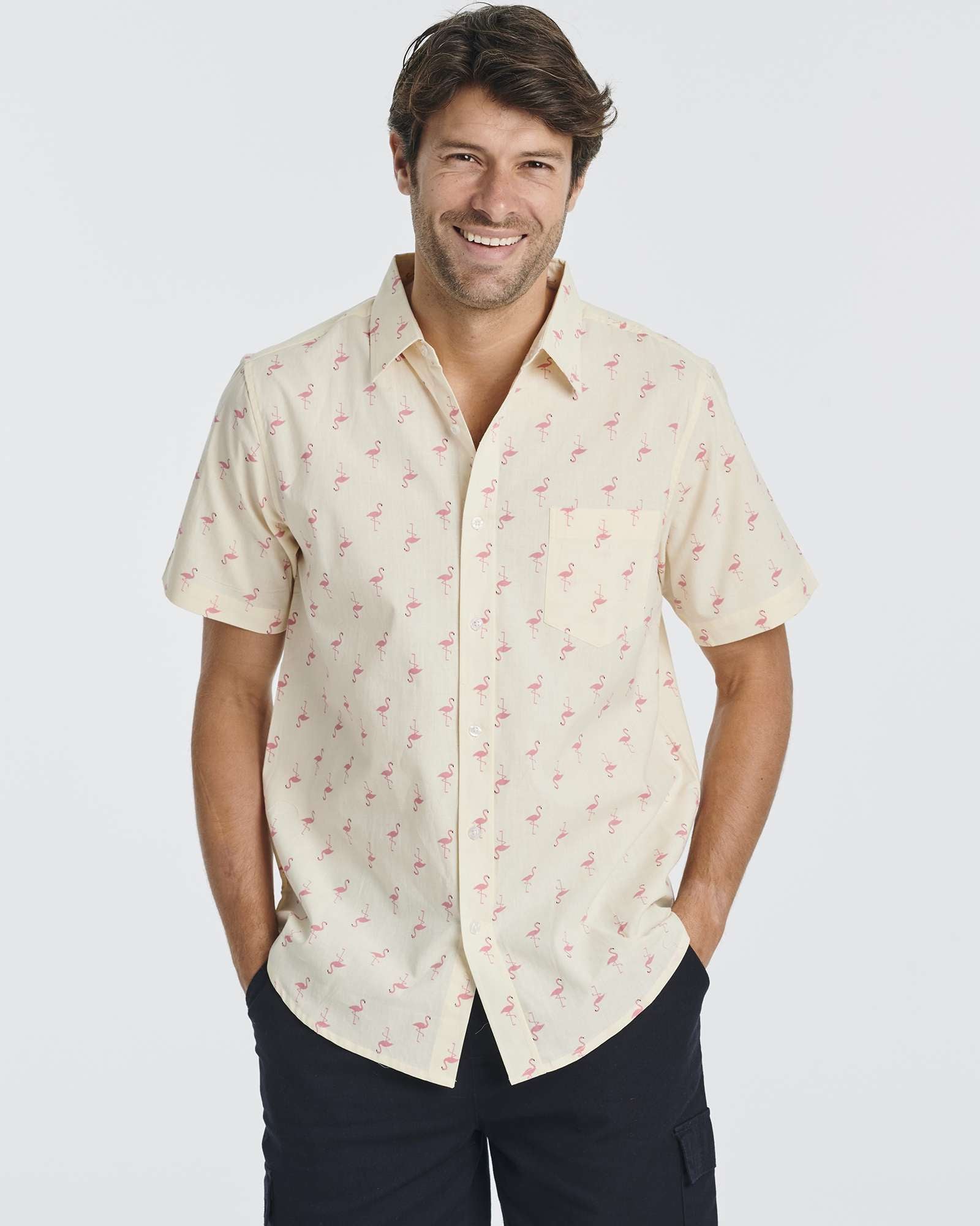 3 Pack: Men's Short-Sleeve Poplin Shirt (Available In Big & Tall)