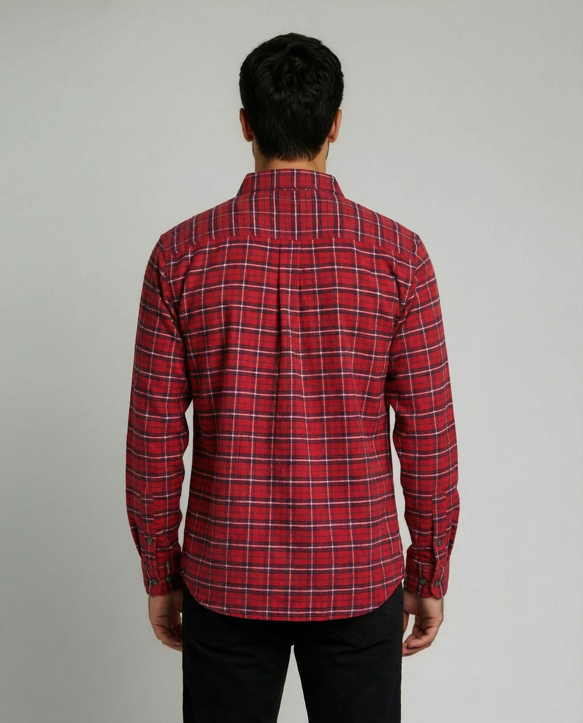 3 Pack: Men's Long-Sleeve Flannel Shirt