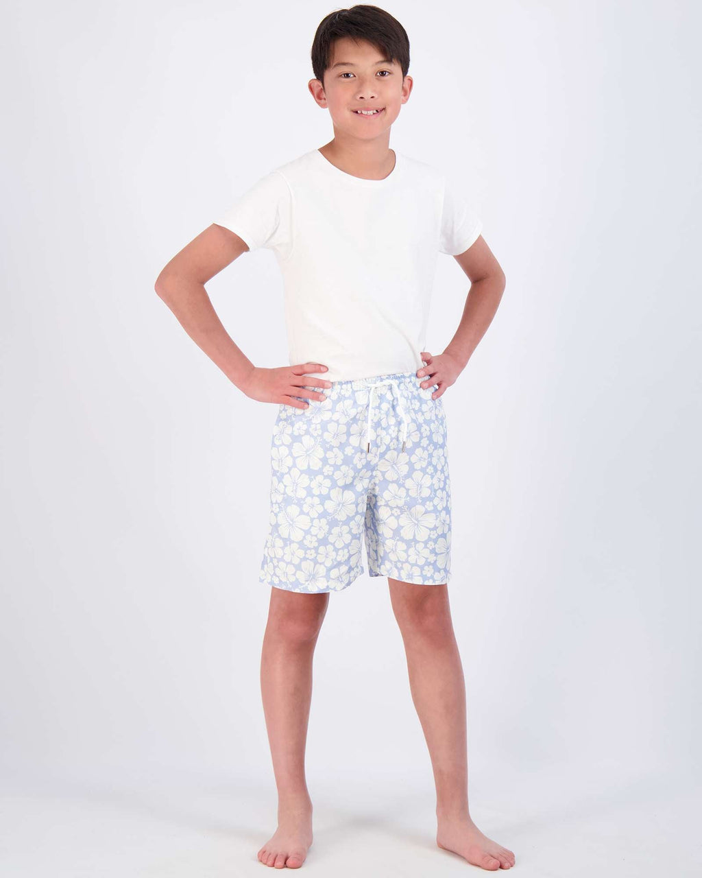 3 Pack: Boys' Swim Board Shorts with Drawstring