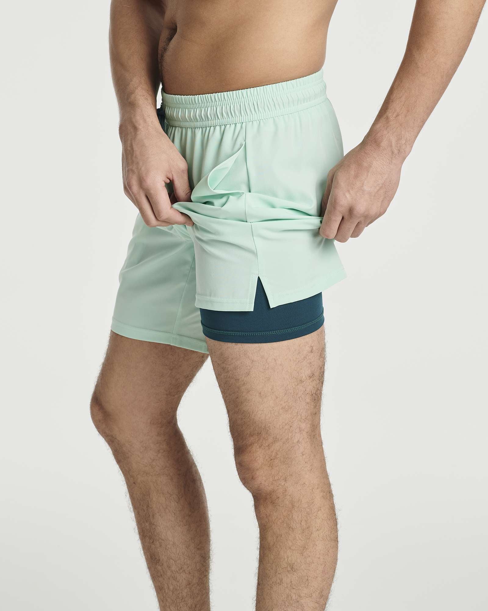 3 Pack: Men's 7" 2-in-1 Swim Trunks with Compression Liner