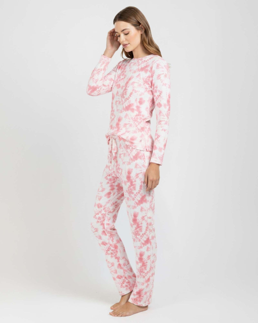 2 Pack: Women’s Pajama Set Super-Soft Long Sleeve Top With Pants