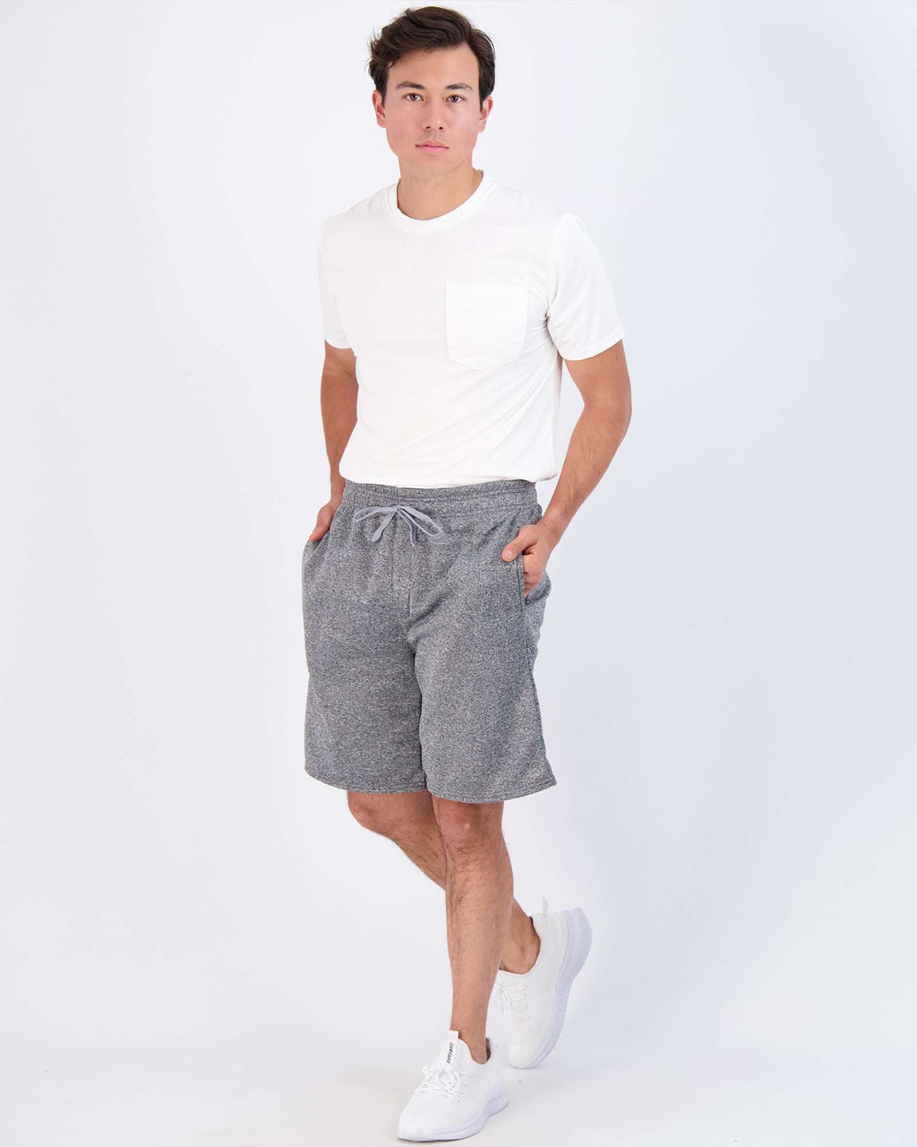 3 Pack: Mens 9" Fleece Casual Lounge Shorts