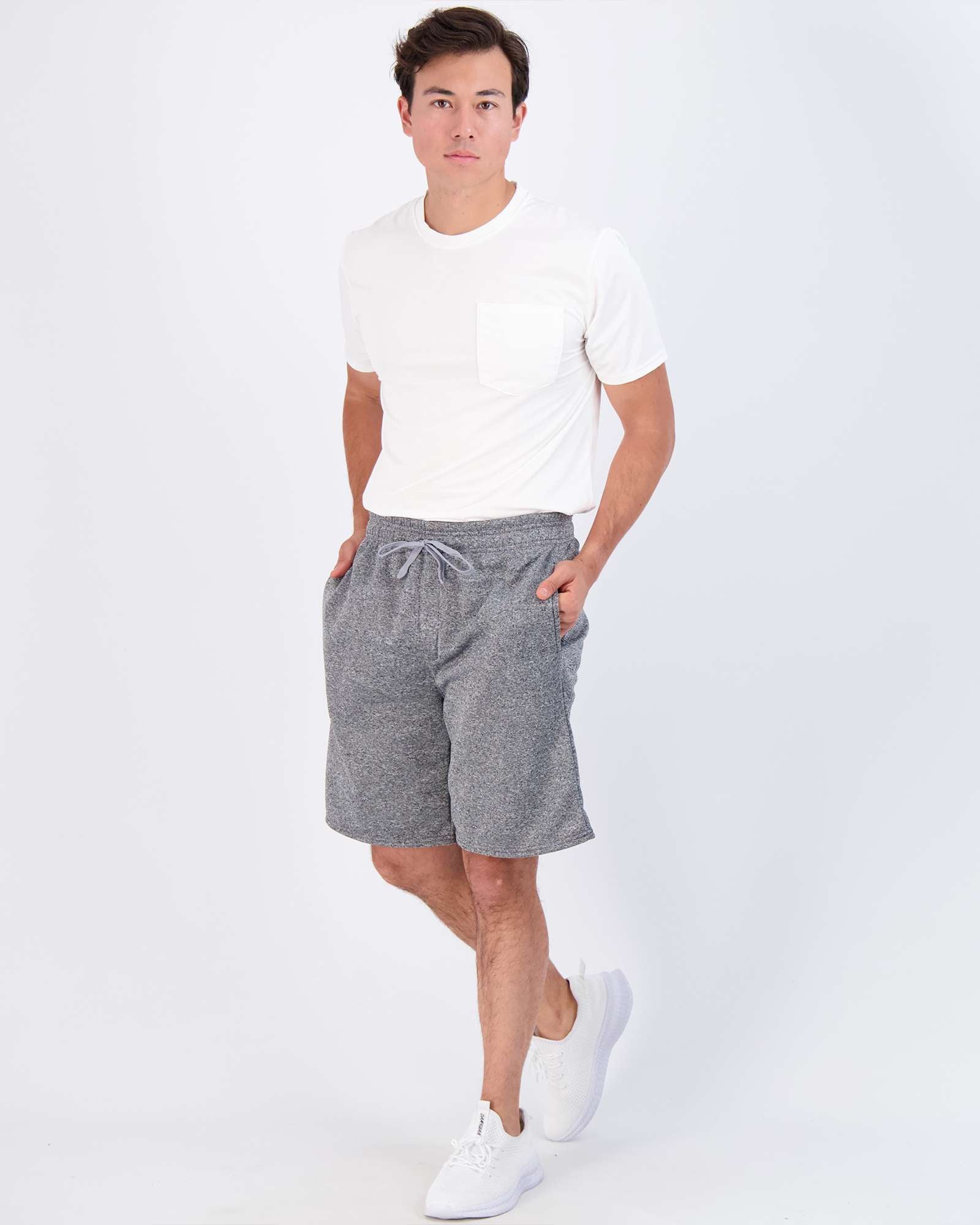 3 Pack: Mens 9" Fleece Casual Lounge Shorts