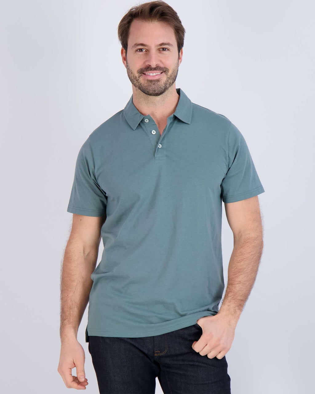 3 Pack: Men's Jersey Cotton Short Sleeve Polo Shirt