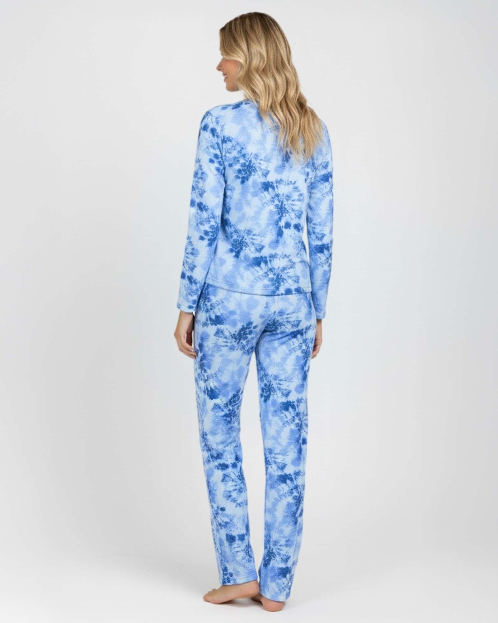 2 Pack: Women’s Pajama Set Super-Soft Long Sleeve Top With Pants