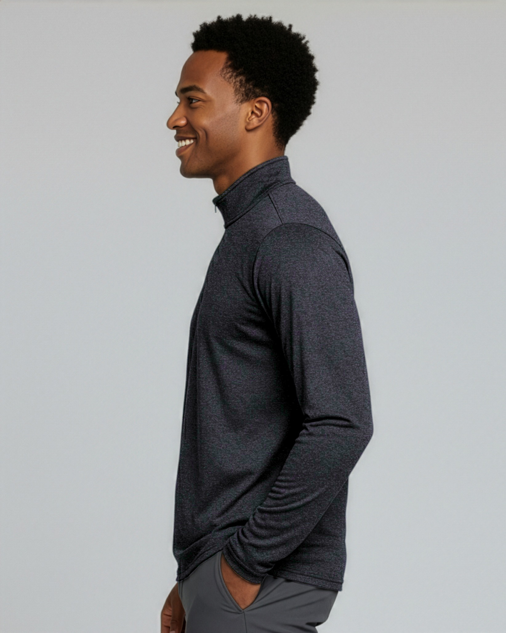 3 Pack: Mens Active Dry-Fit Quarter Zip Pullover (Available in Big & Tall)