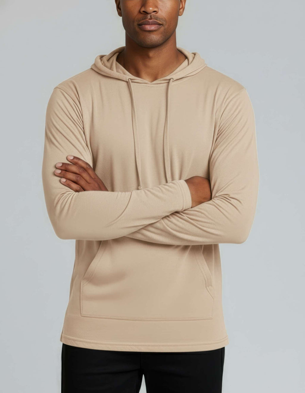 3 Pack: Mens Cotton Lightweight Pullover Hoodie