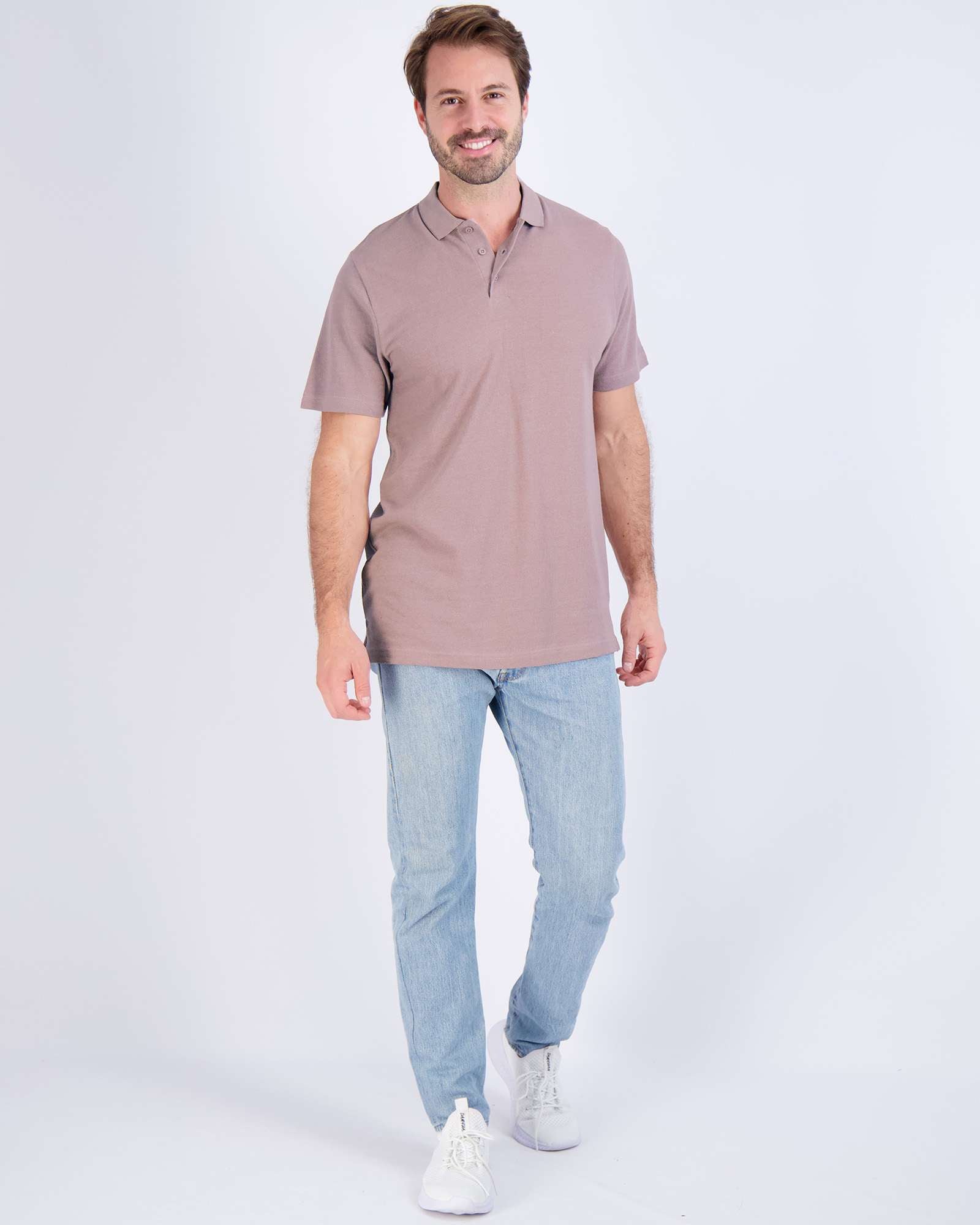 3 Pack: Mens Cotton Pique Short Sleeve Polo Shirt