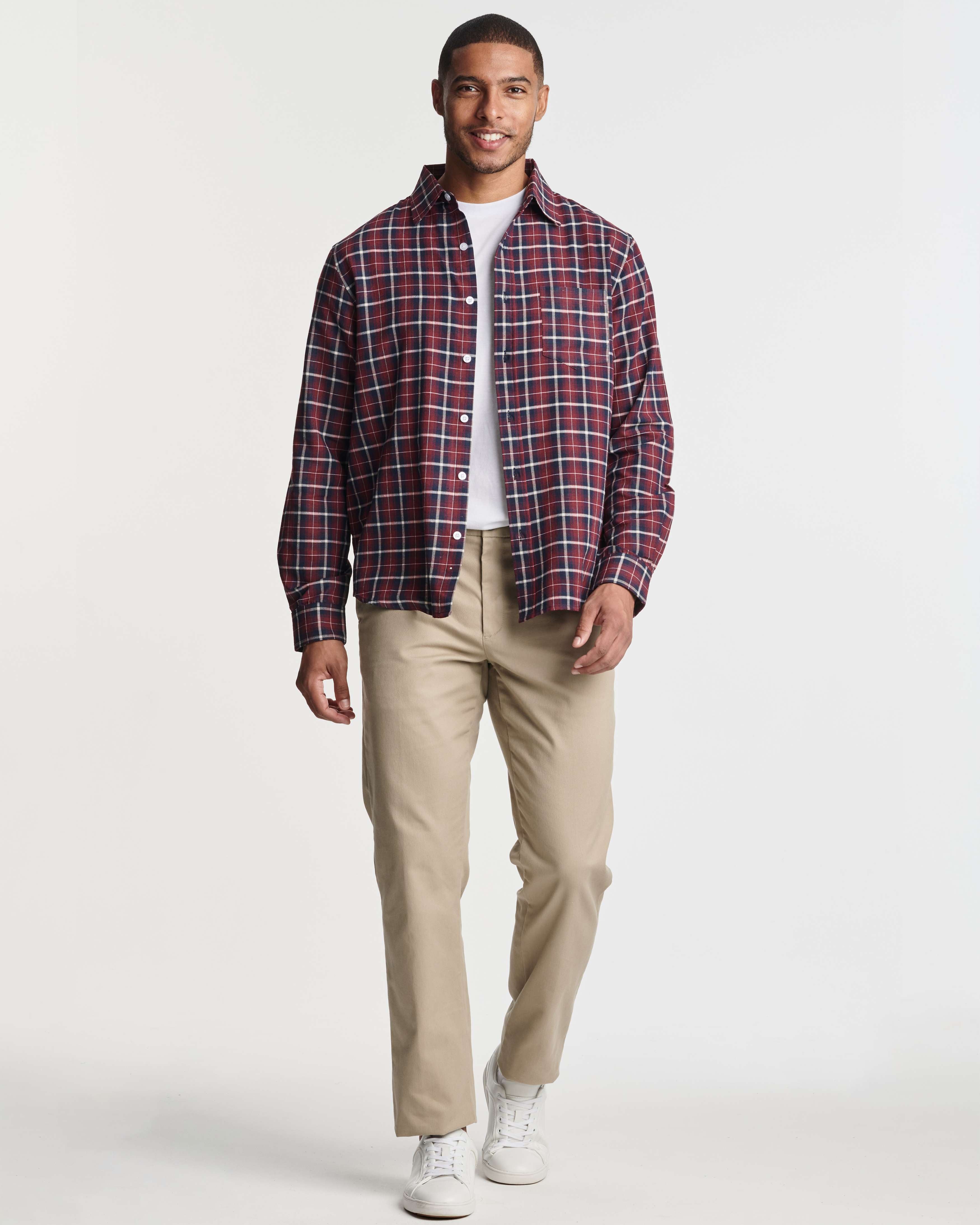 3 Pack: Men's Regular-Fit Long Sleeve Poplin Shirt (Available in Big & Tall)