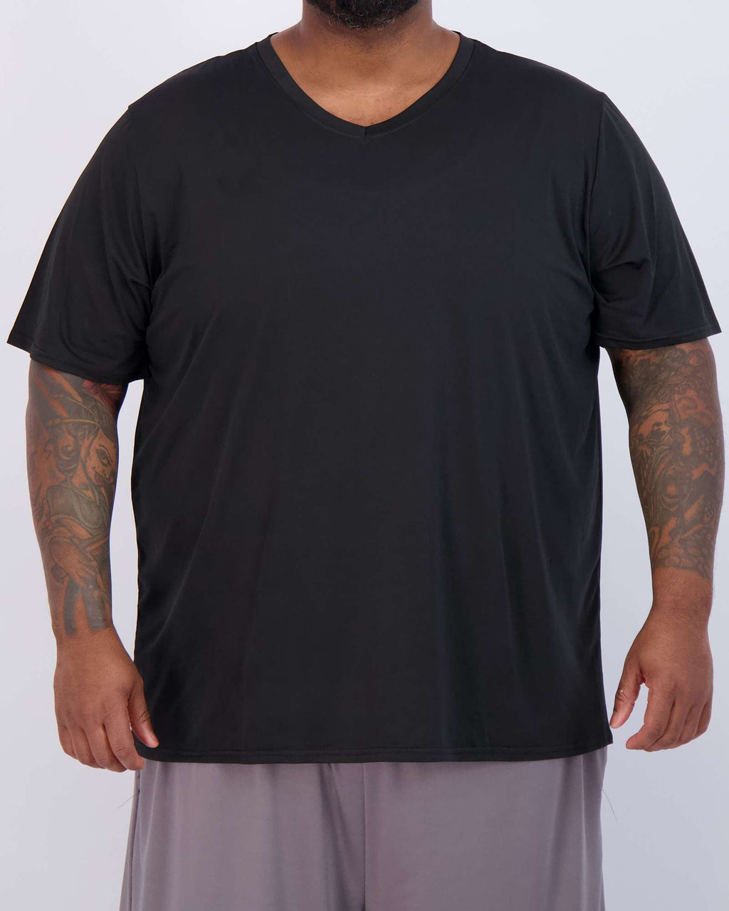 3 Pack: Men's Big & Tall V-Neck Short-Sleeve Dry-Fit T-Shirt