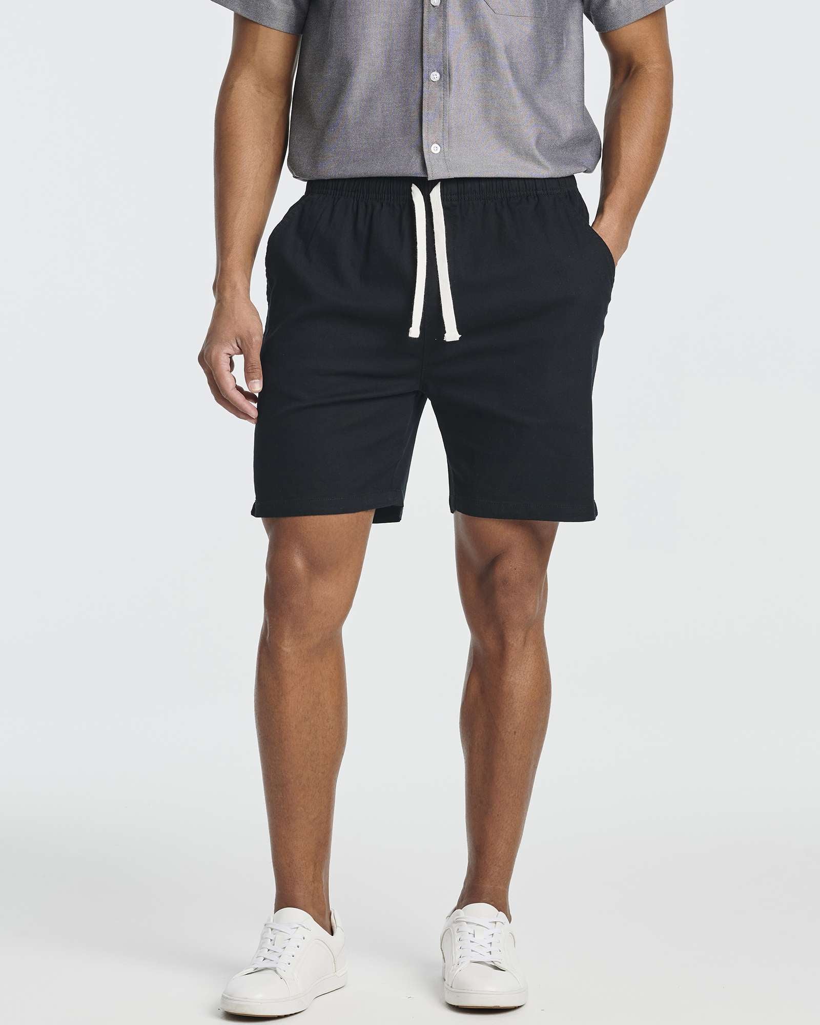 3 Pack: Men's Cotton 7" Walk Short