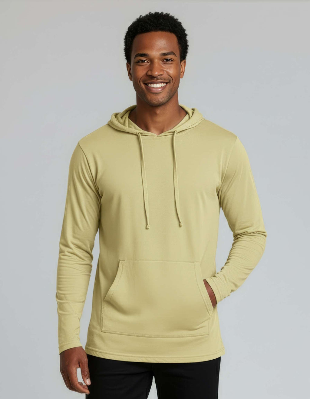 3 Pack: Mens Cotton Lightweight Pullover Hoodie