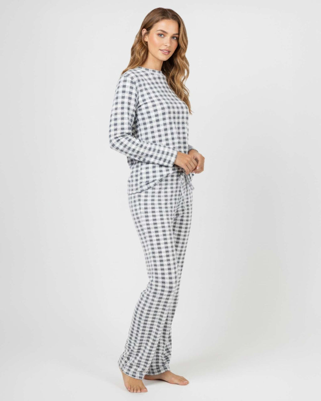 2 Pack: Women’s Pajama Set Super-Soft Long Sleeve Top With Pants