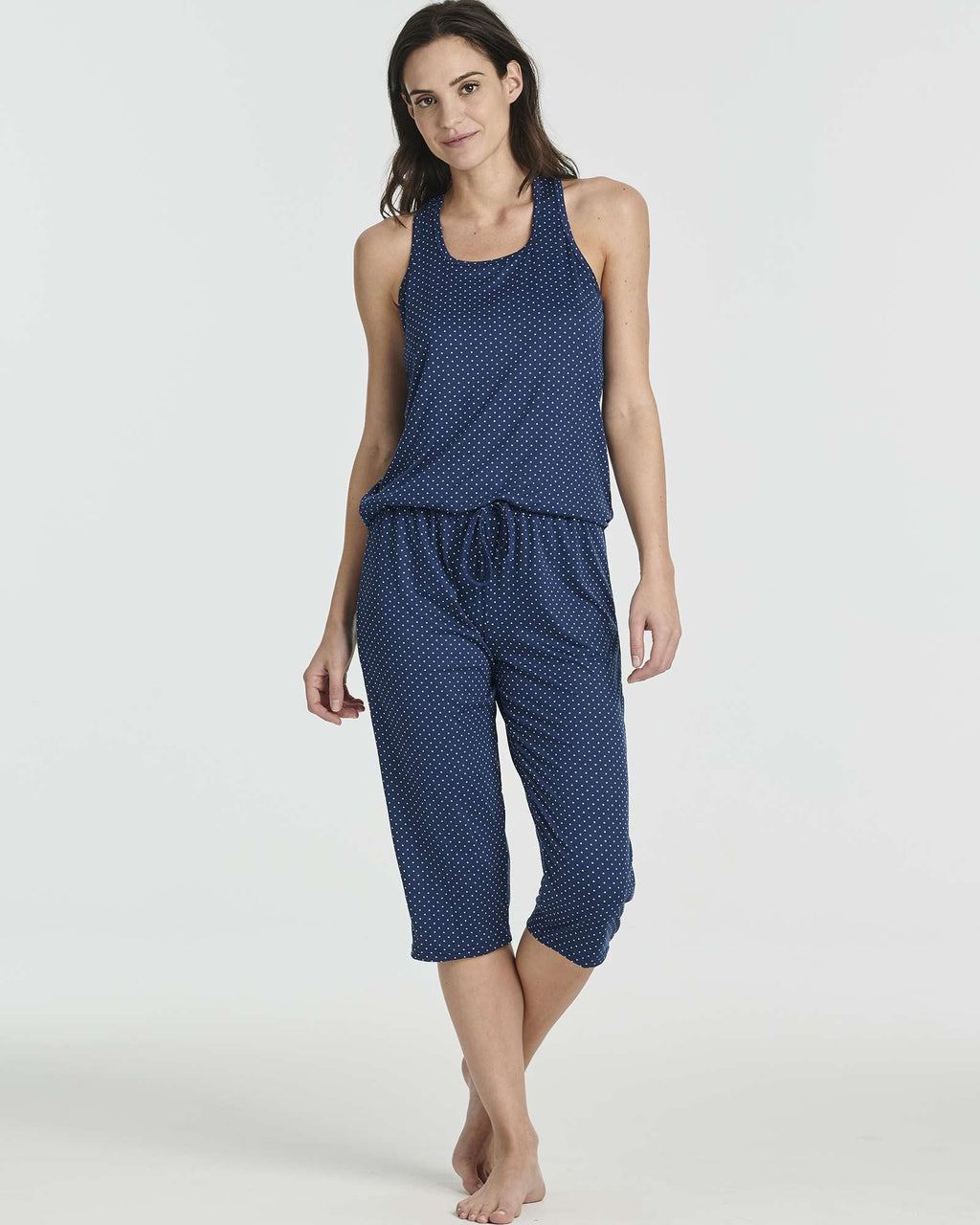 2 Pack: Women's Pajama Set Tank Top and Capri Pants