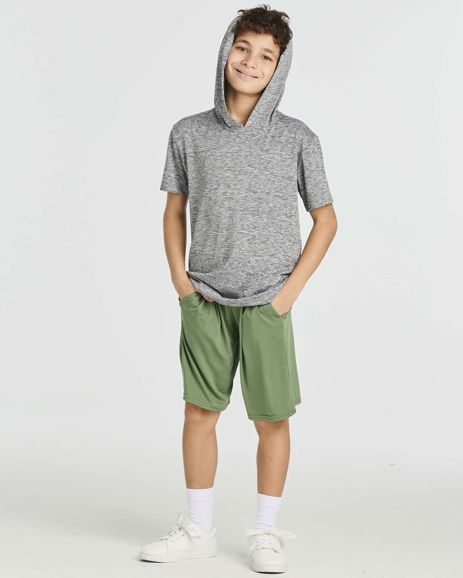 3 Pack: Boys' Dry-Fit Short Sleeve Workout Hoodie